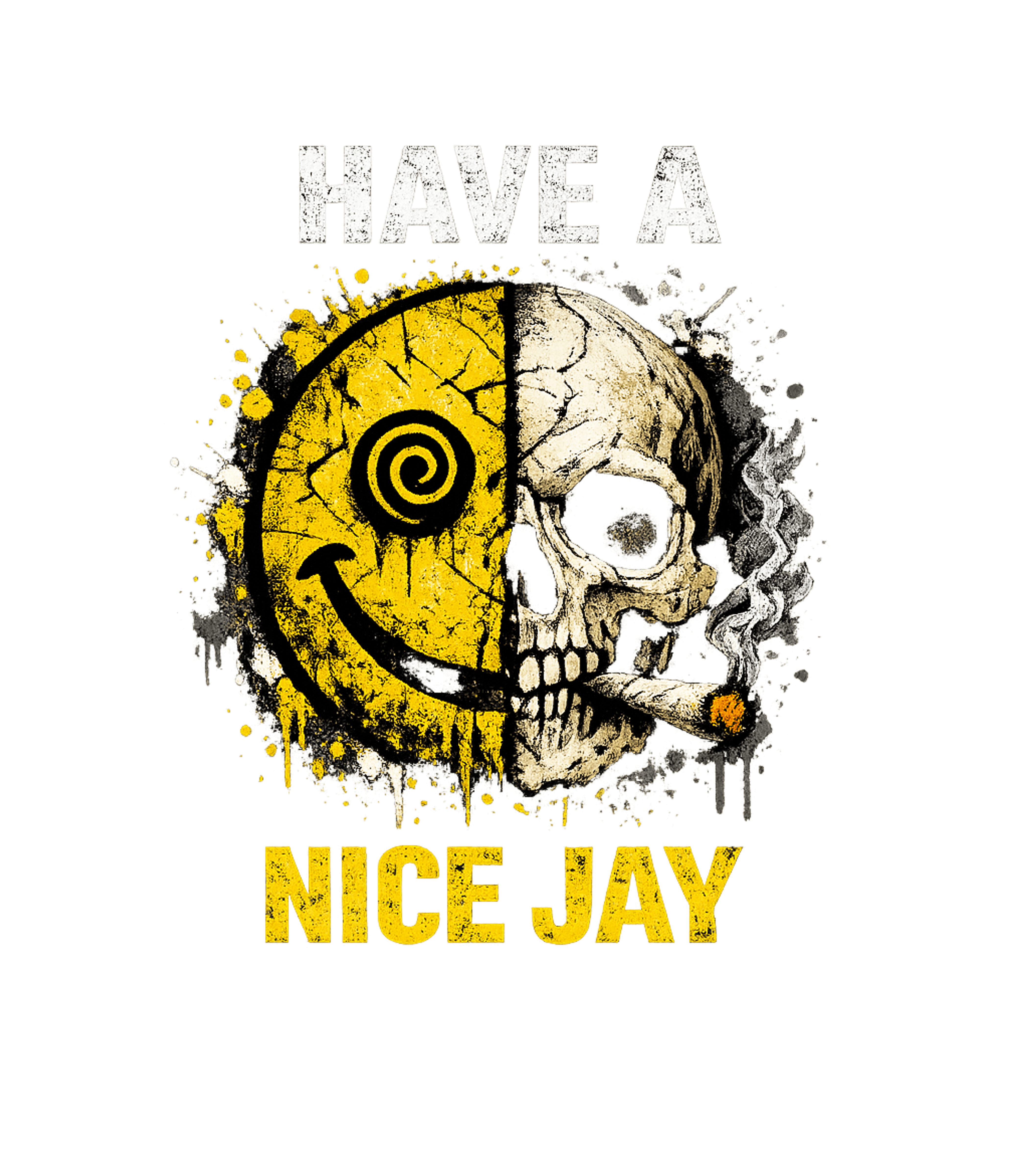 Have A Nice Jay Meme Humor Premium T-Shirt featuring This edgy graphic features a split design of a psychedelic s – designed by Geoff Brown @ SunFrog Have A Nice Jay Meme Humor Premium T-Shirt featuring This edgy graphic features a split design of a psychedelic s – designed by Geoff Brown @ SunFrog