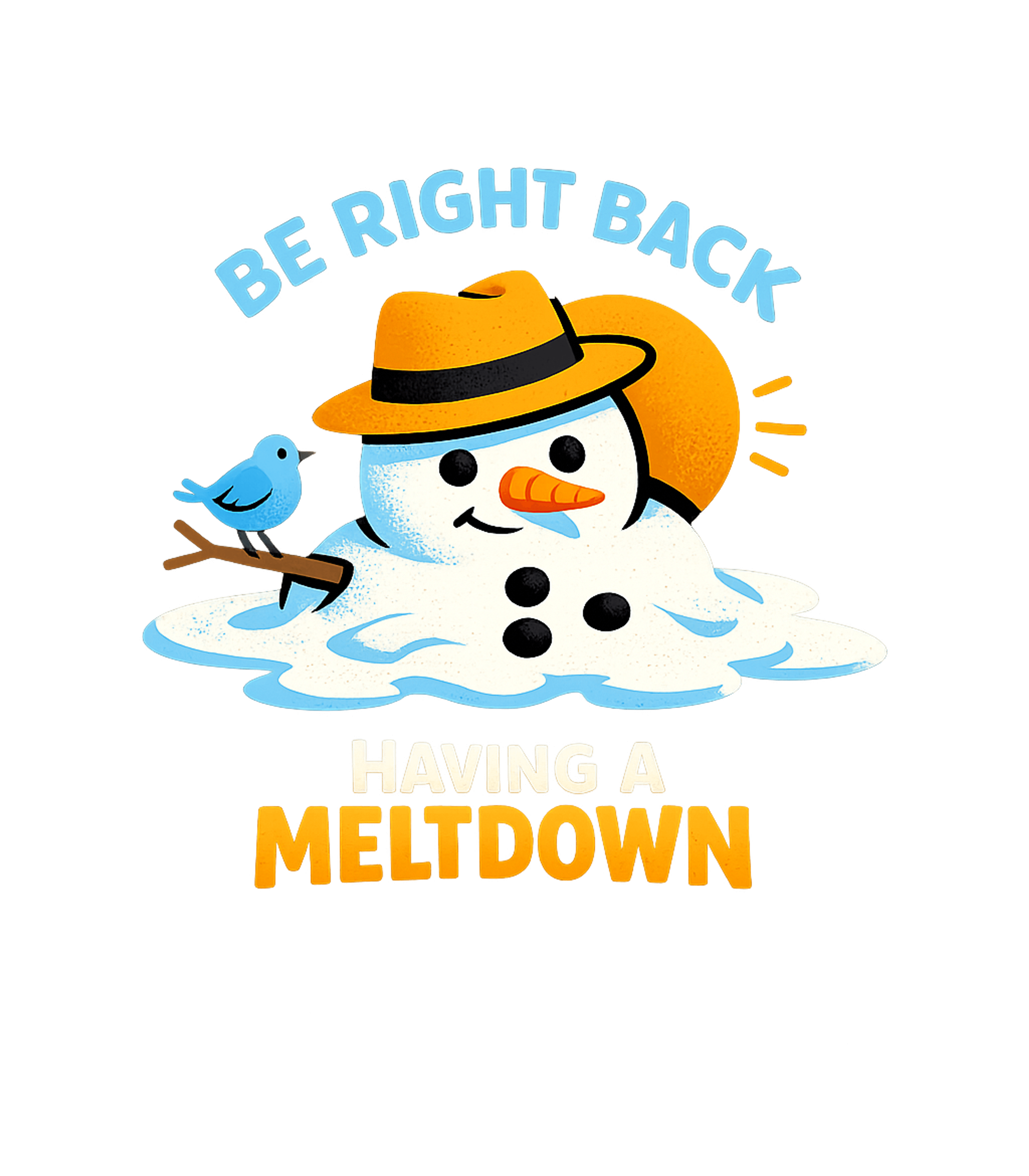 Having A Meltdown Sarcasm Premium T-Shirt featuring This funny graphic features a melting snowman with the relat – designed by Geoff Brown @ SunFrog Having A Meltdown Sarcasm Premium T-Shirt featuring This funny graphic features a melting snowman with the relat – designed by Geoff Brown @ SunFrog