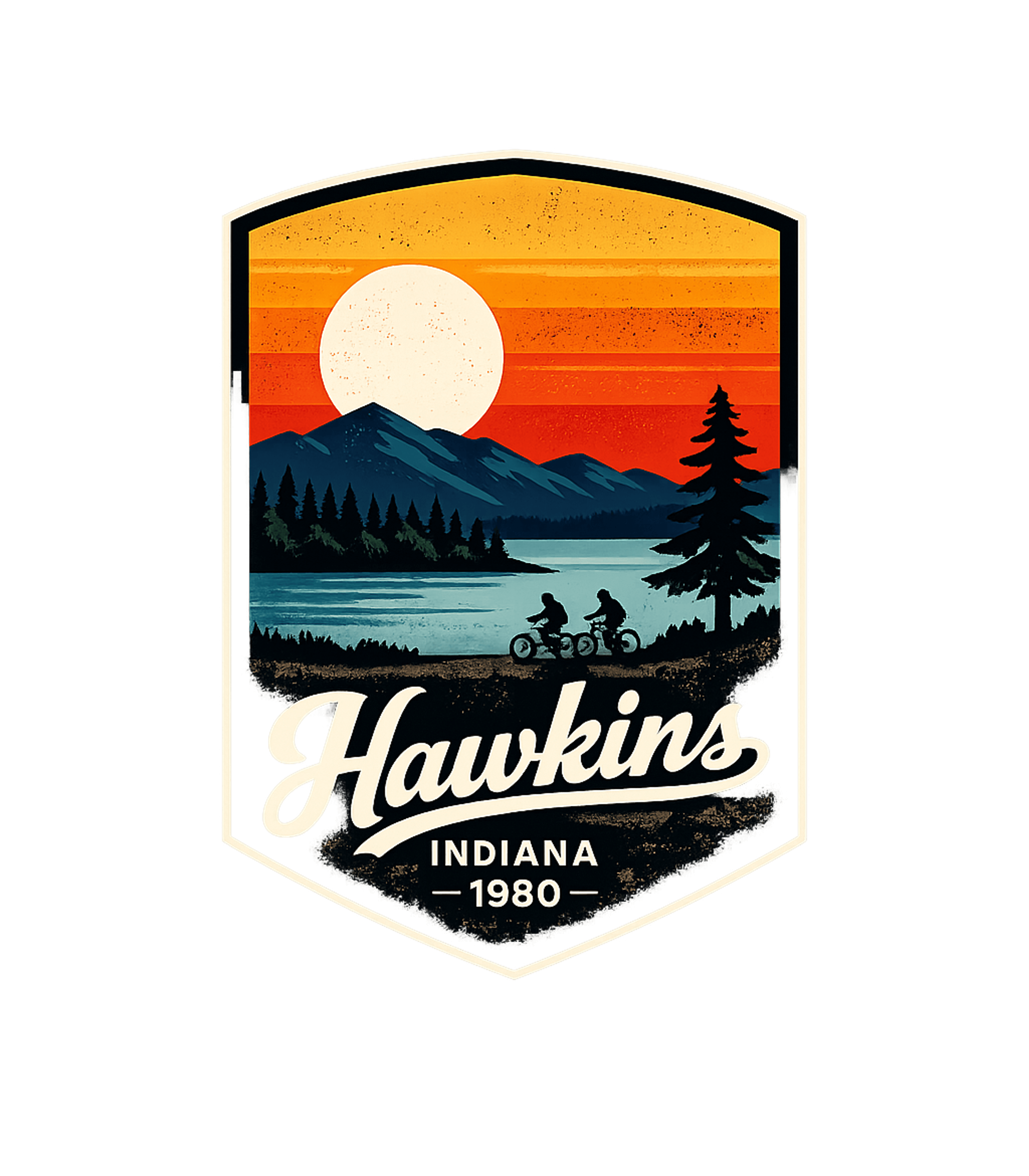 Hawkins Indiana 1980 Retro Indiana Premium T-Shirt featuring Step into a nostalgic 80s landscape with this retro-style gr – designed by Geoff Brown @ SunFrog Hawkins Indiana 1980 Retro Indiana Premium T-Shirt featuring Step into a nostalgic 80s landscape with this retro-style gr – designed by Geoff Brown @ SunFrog