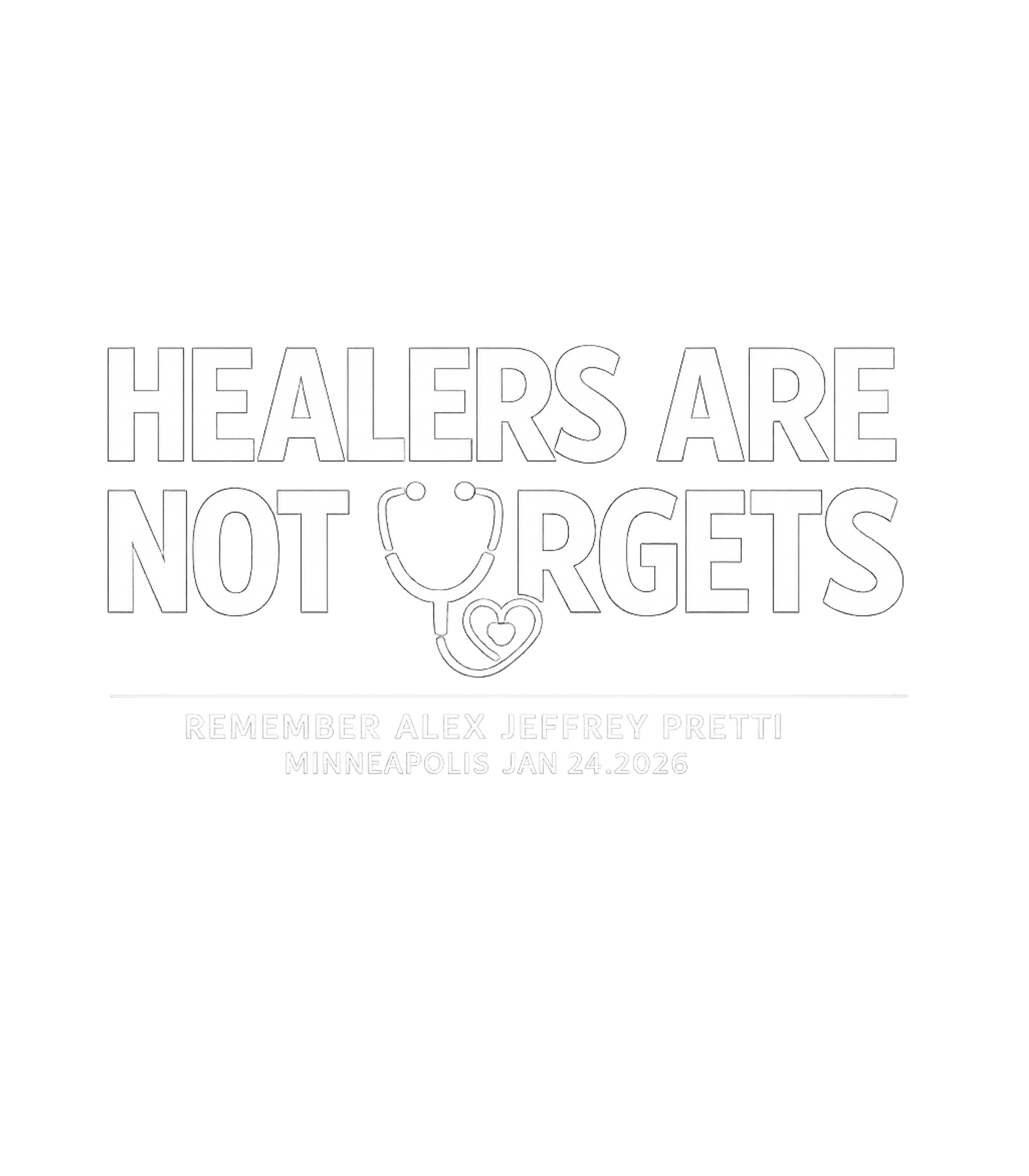 Healers Not Targets First Responders Crewneck Sweatshirt featuring Show solidarity with healthcare workers with this powerful g – designed by Geoff Brown @ SunFrog Healers Not Targets First Responders Crewneck Sweatshirt featuring Show solidarity with healthcare workers with this powerful g – designed by Geoff Brown @ SunFrog
