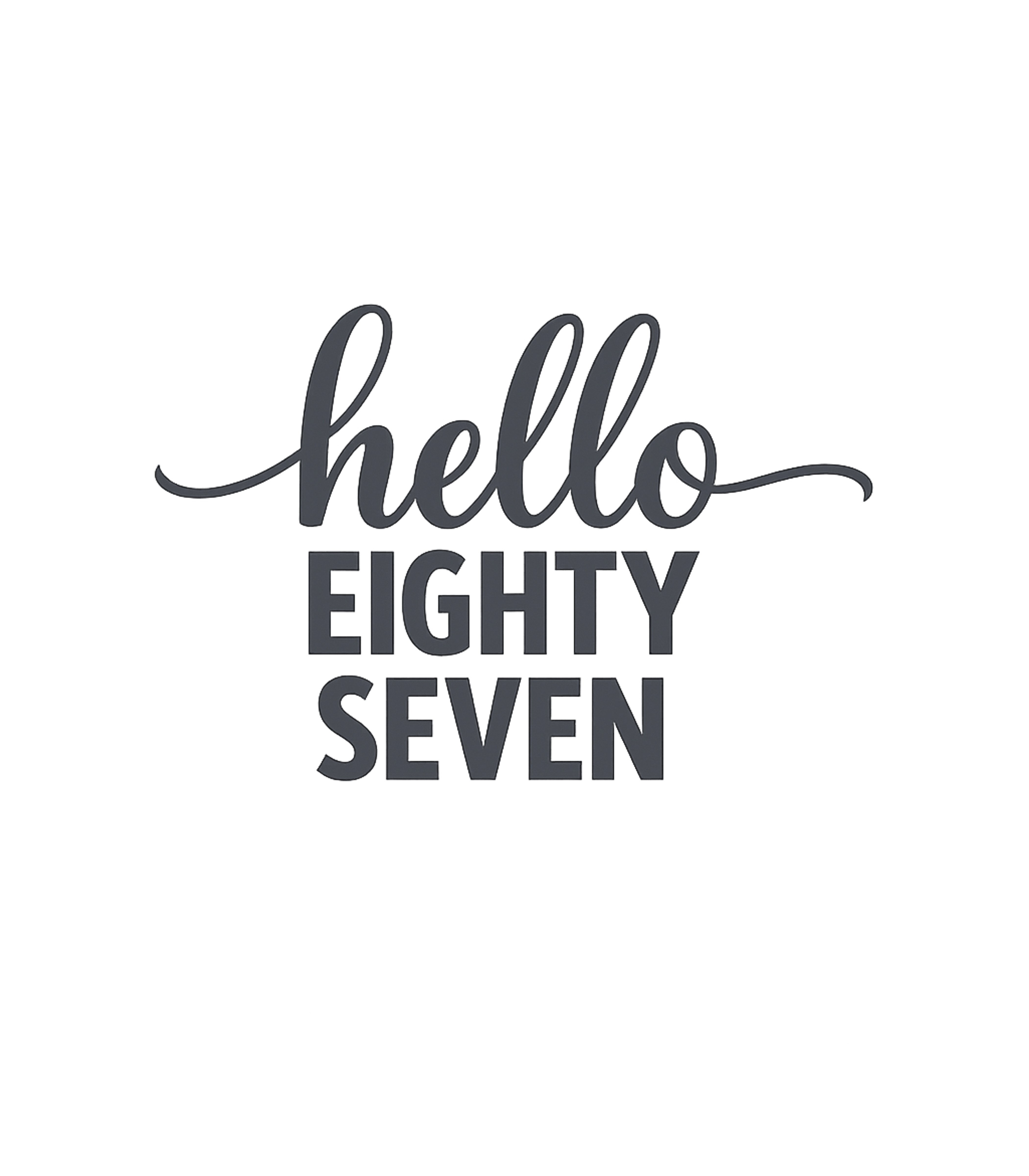 Hello Eighty Seven Birthdays Premium T-Shirt featuring Celebrate a milestone 87th birthday with this stylish graphi – designed by Geoff Brown @ SunFrog Hello Eighty Seven Birthdays Premium T-Shirt featuring Celebrate a milestone 87th birthday with this stylish graphi – designed by Geoff Brown @ SunFrog