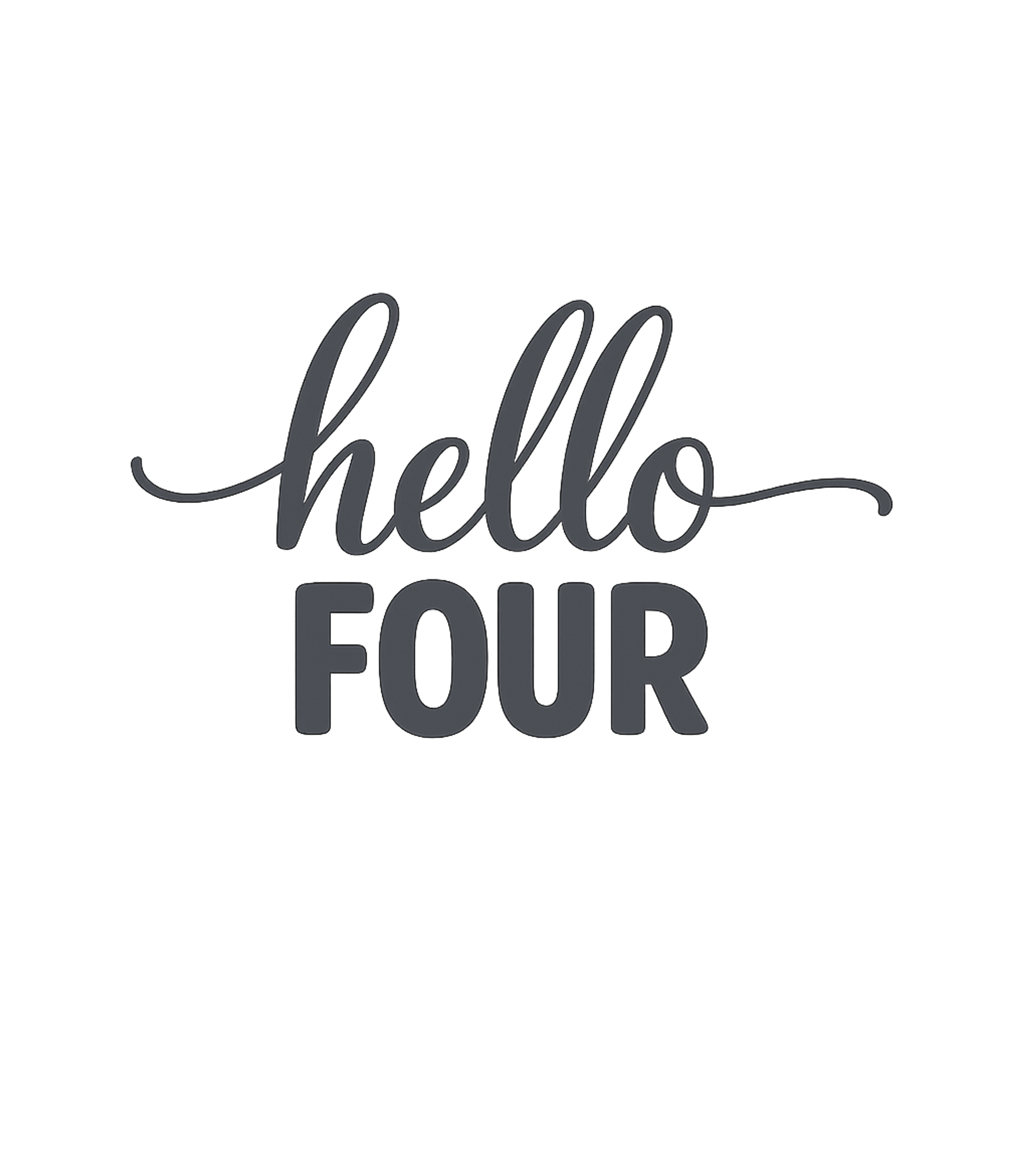 Hello FOUR Birthday Birthdays Premium T-Shirt featuring Celebrate a child's fourth birthday with this stylish "hello – designed by Geoff Brown @ SunFrog Hello FOUR Birthday Birthdays Premium T-Shirt featuring Celebrate a child's fourth birthday with this stylish "hello – designed by Geoff Brown @ SunFrog