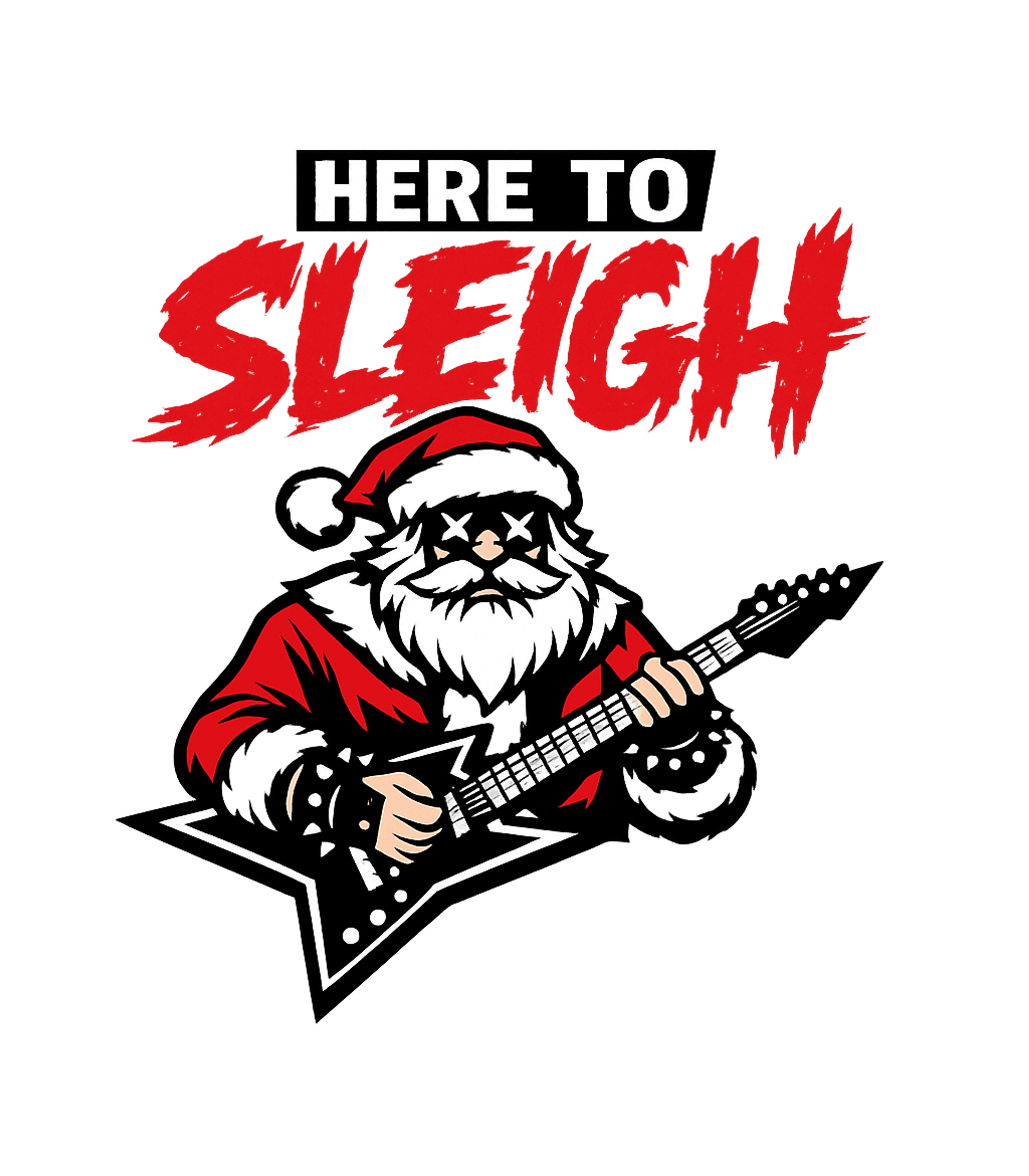 Here To Sleigh Music Crewneck Sweatshirt featuring This festive design showcases a rock-and-roll Santa ready to – designed by Geoff Brown @ SunFrog Here To Sleigh Music Crewneck Sweatshirt featuring This festive design showcases a rock-and-roll Santa ready to – designed by Geoff Brown @ SunFrog