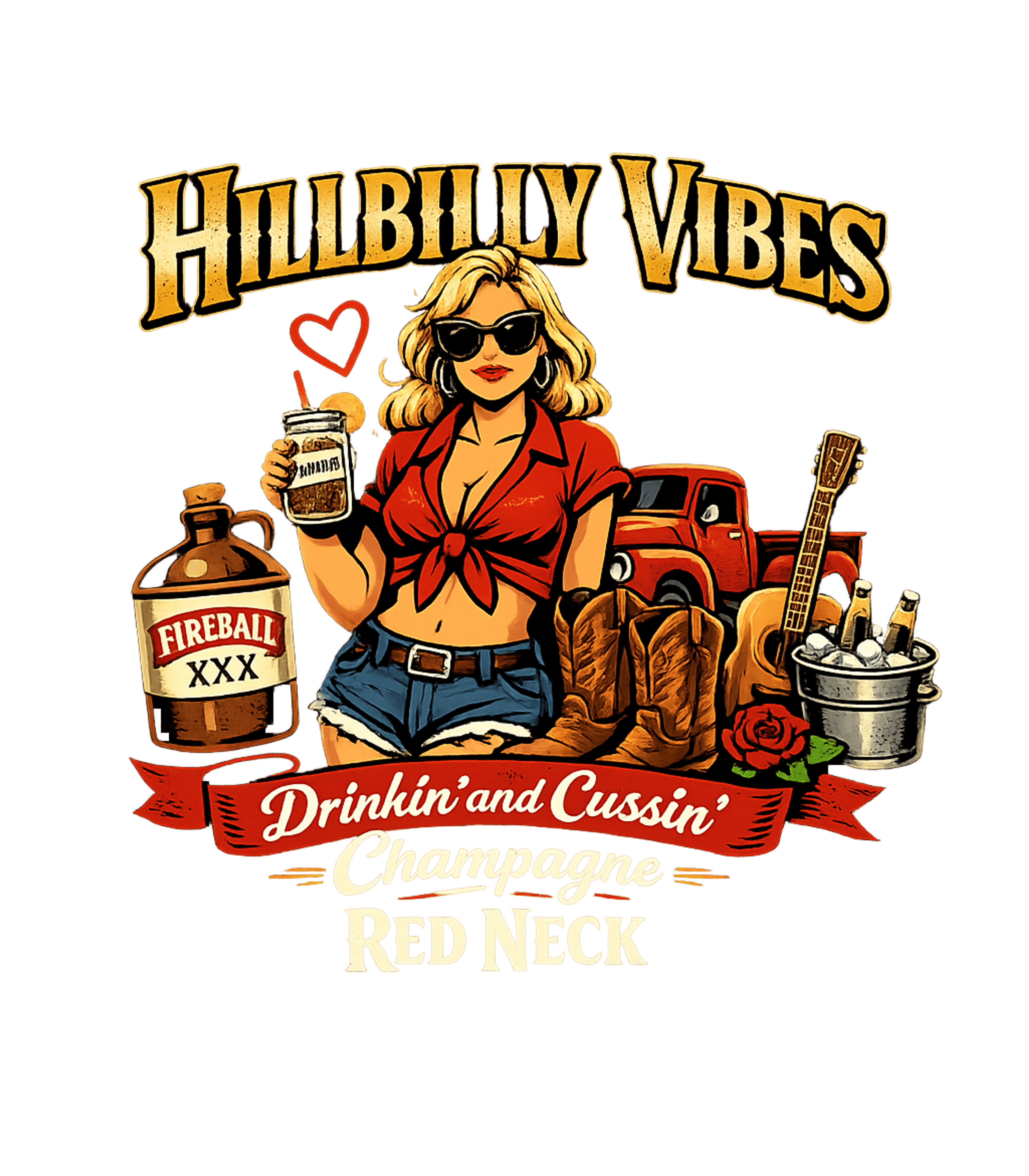Hillbilly Vibes Redneck Champagne Music Premium T-Shirt featuring Embrace your country spirit with this vibrant graphic featur – designed by Geoff Brown @ SunFrog Hillbilly Vibes Redneck Champagne Music Premium T-Shirt featuring Embrace your country spirit with this vibrant graphic featur – designed by Geoff Brown @ SunFrog