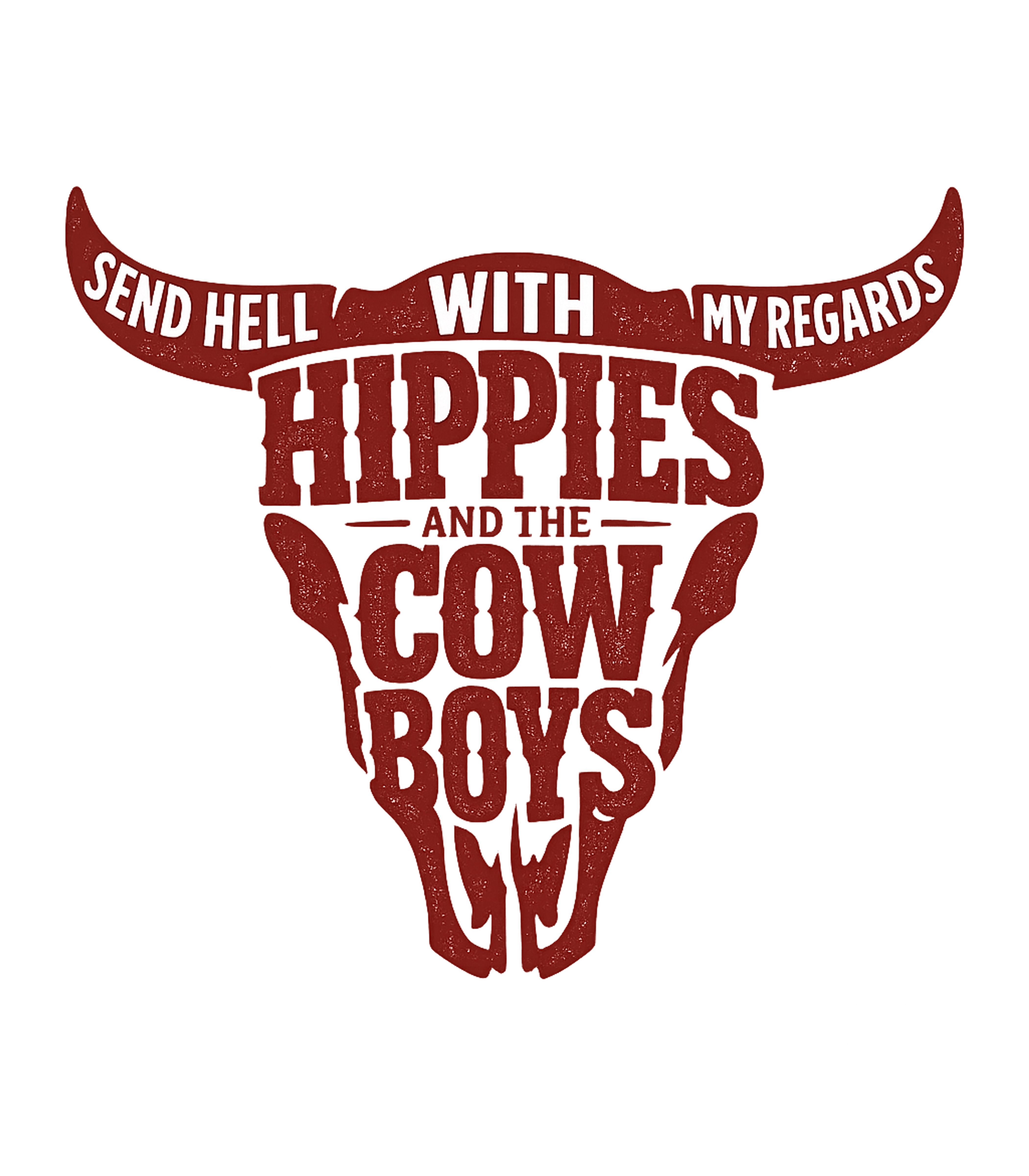 Hippies Cowboys Skull Regards Sarcasm Premium T-Shirt featuring This rugged design features a bull skull formed by the bold – designed by Geoff Brown @ SunFrog Hippies Cowboys Skull Regards Sarcasm Premium T-Shirt featuring This rugged design features a bull skull formed by the bold – designed by Geoff Brown @ SunFrog