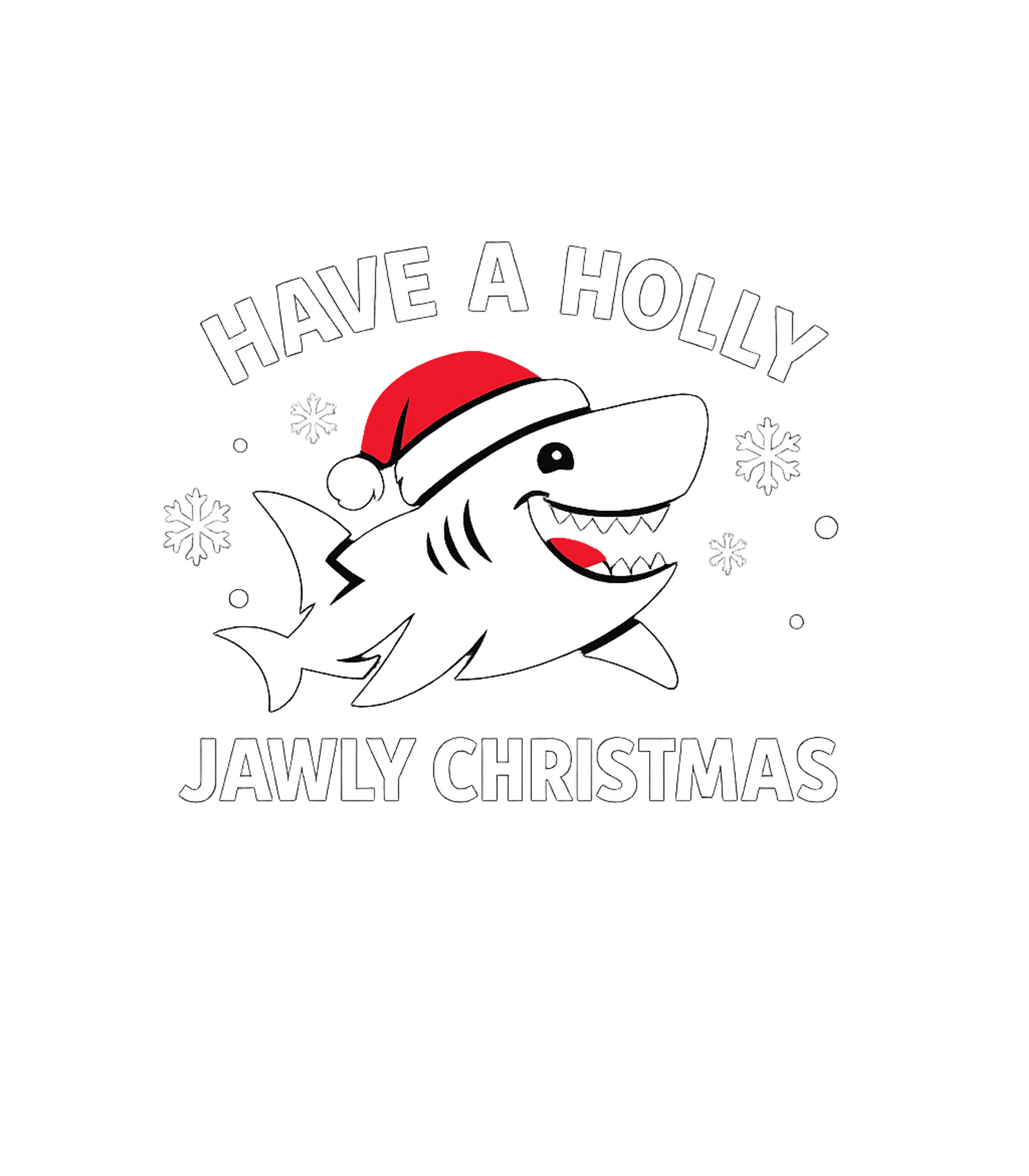 Holly Jawly Christmas Shark Dad Jokes Crewneck Sweatshirt featuring This fun graphic features a happy shark in a Santa hat, brin – designed by Geoff Brown @ SunFrog Holly Jawly Christmas Shark Dad Jokes Crewneck Sweatshirt featuring This fun graphic features a happy shark in a Santa hat, brin – designed by Geoff Brown @ SunFrog