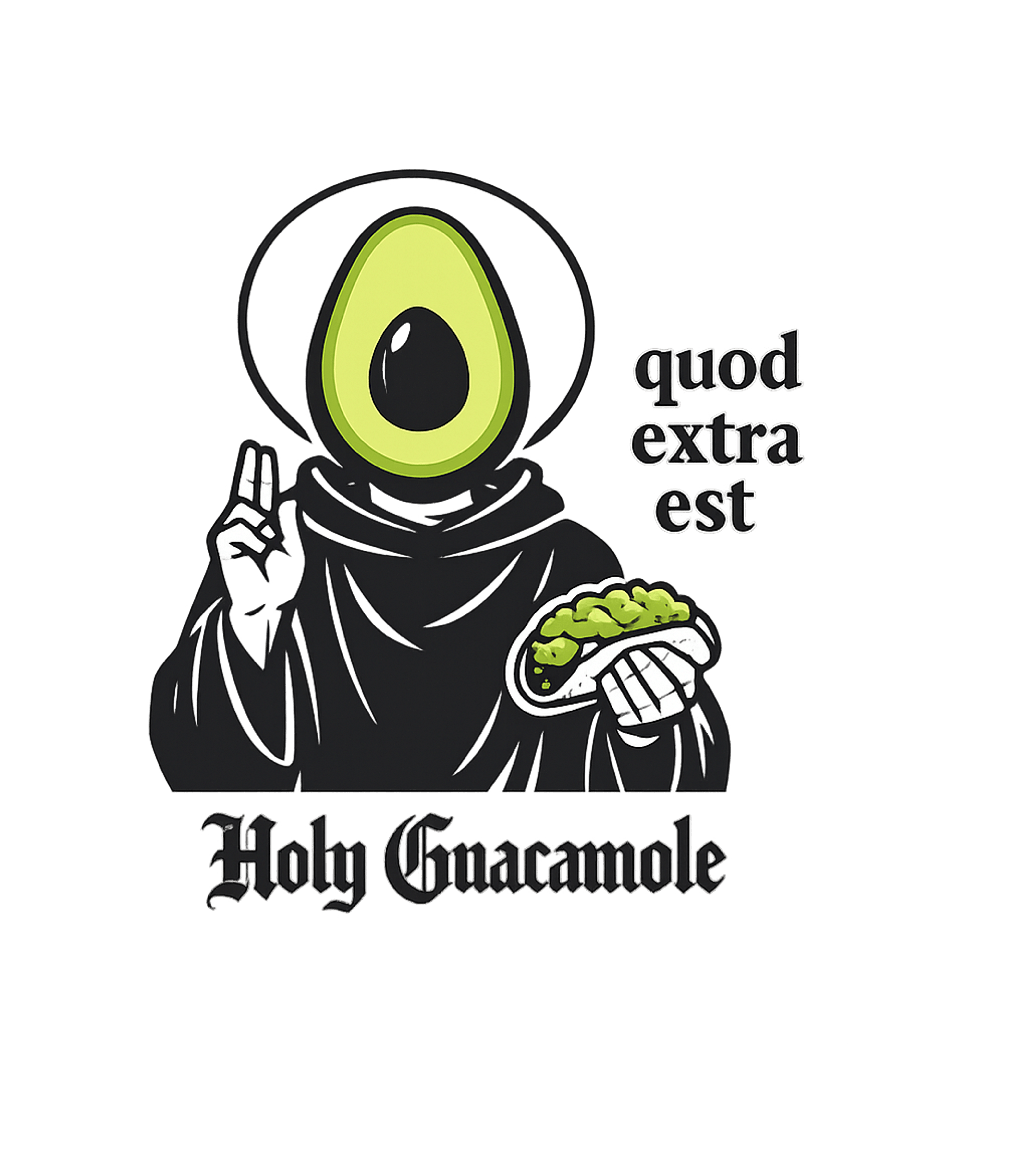 Holy Guacamole Saint Church Humor Crewneck Sweatshirt featuring This humorous graphic features an avocado-headed saint holdi – designed by Geoff Brown @ SunFrog Holy Guacamole Saint Church Humor Crewneck Sweatshirt featuring This humorous graphic features an avocado-headed saint holdi – designed by Geoff Brown @ SunFrog