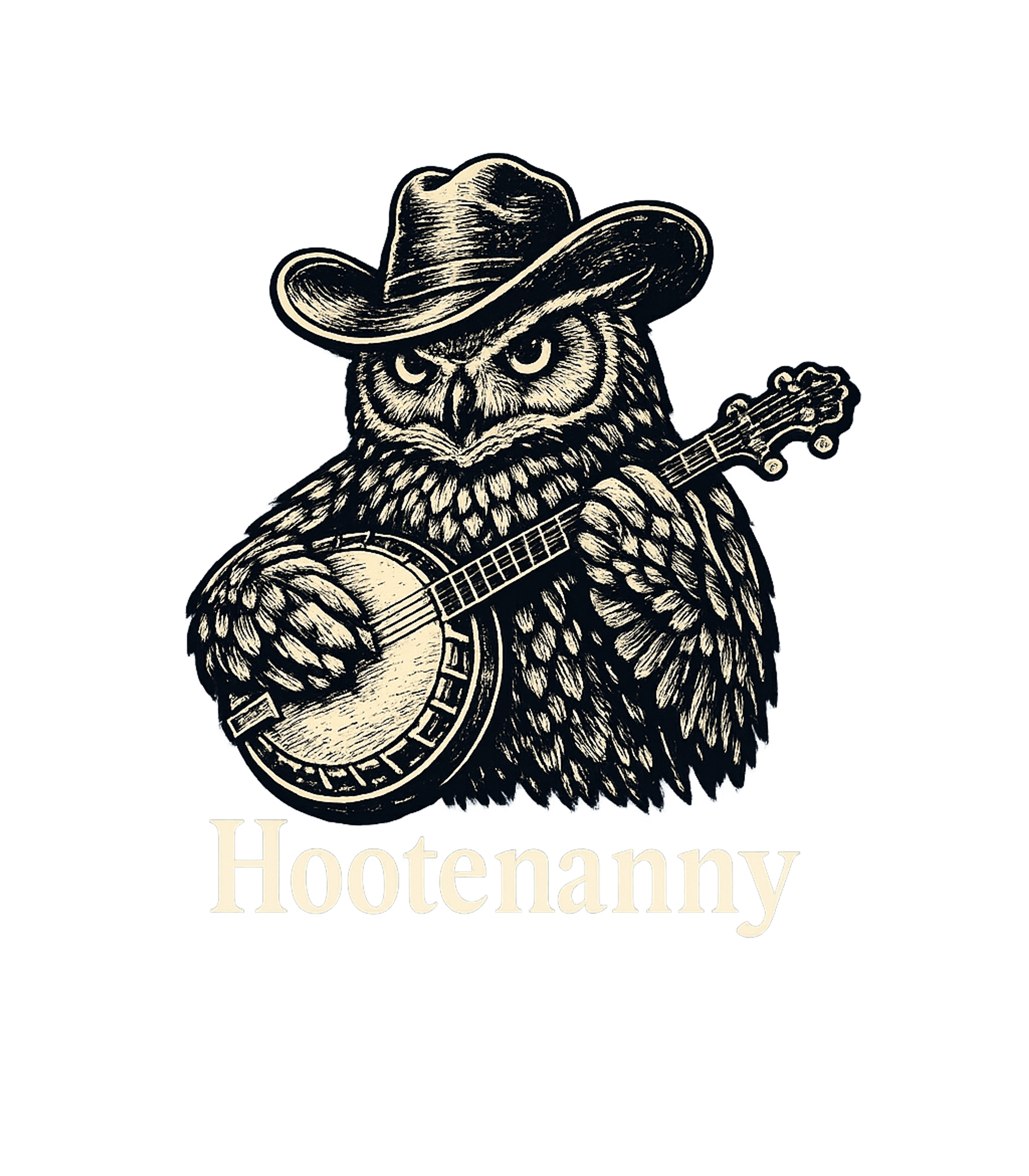 Hootenanny Banjo Owl Music Premium T-Shirt featuring Celebrate folk music with this whimsical design featuring a – designed by Geoff Brown @ SunFrog Hootenanny Banjo Owl Music Premium T-Shirt featuring Celebrate folk music with this whimsical design featuring a – designed by Geoff Brown @ SunFrog