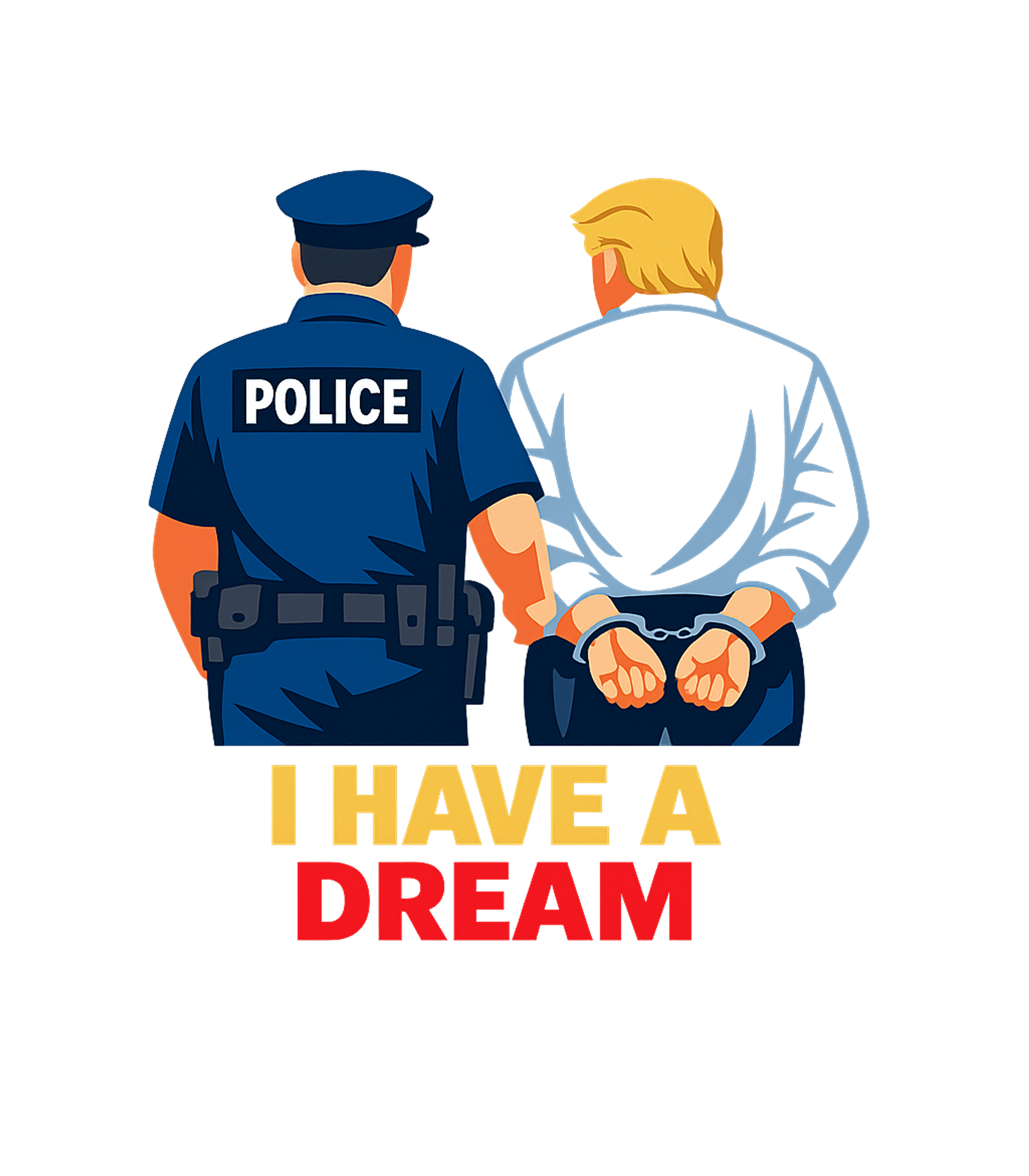 I Have A Dream Satire Police Hooded Sweatshirt featuring This bold graphic tee features a police officer with a handc – designed by Geoff Brown @ SunFrog I Have A Dream Satire Police Hooded Sweatshirt featuring This bold graphic tee features a police officer with a handc – designed by Geoff Brown @ SunFrog