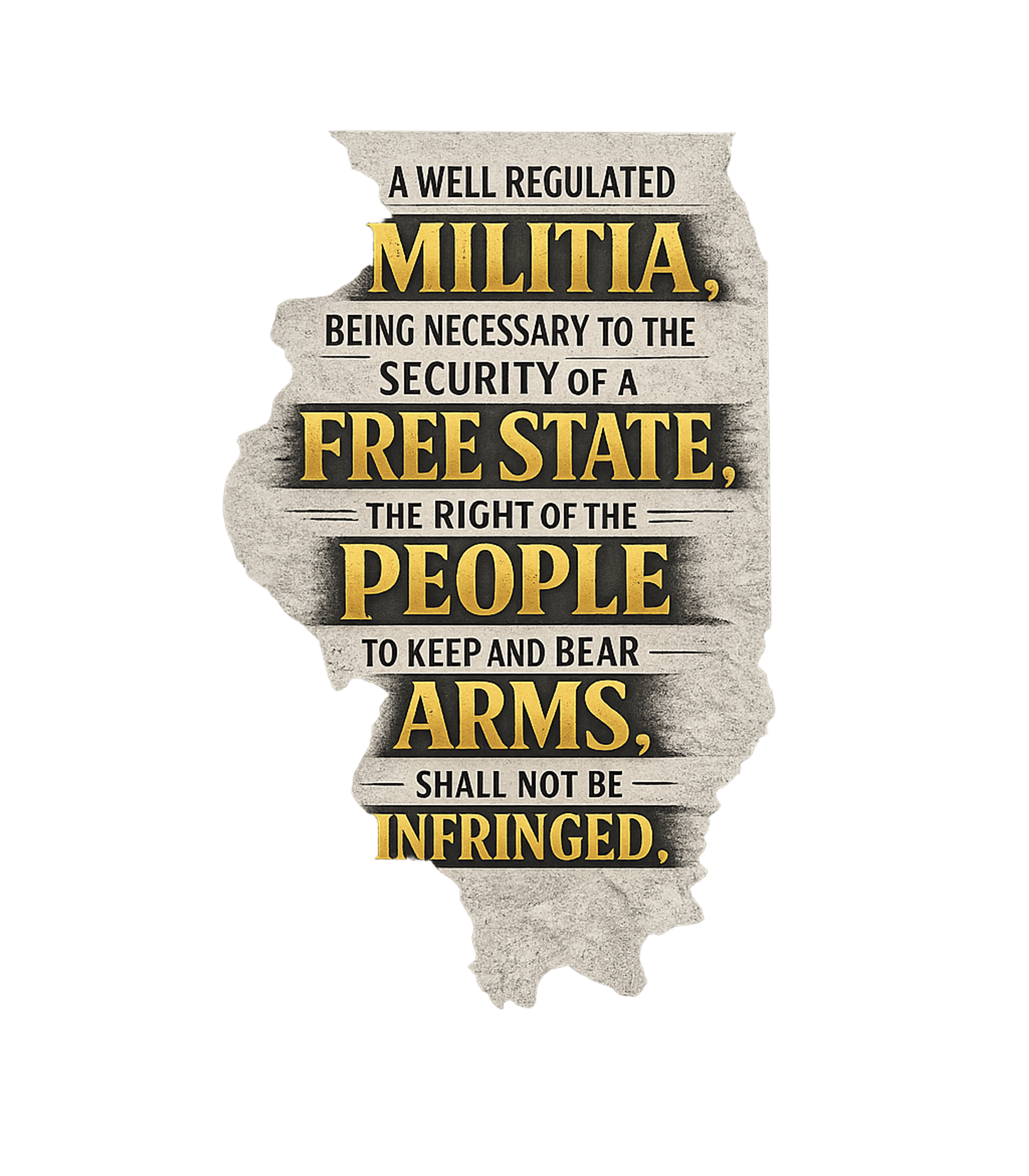 Illinois 2nd Amendment Freedom / Constitution Crewneck Sweatshirt featuring Show your unwavering support for constitutional rights with – designed by Geoff Brown @ SunFrog Illinois 2nd Amendment Freedom / Constitution Crewneck Sweatshirt featuring Show your unwavering support for constitutional rights with – designed by Geoff Brown @ SunFrog