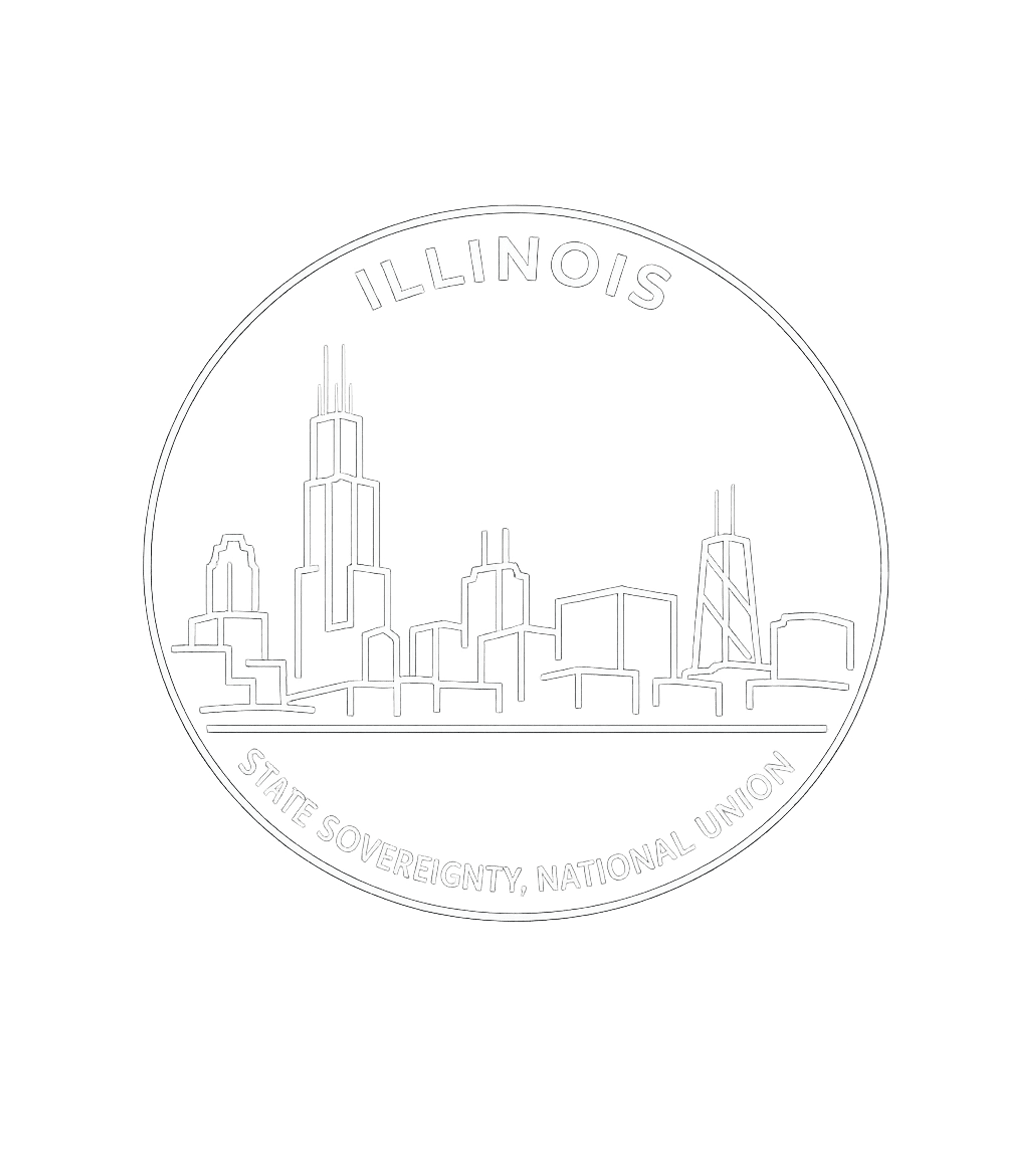 Illinois State Sovereignty Skyline Illinois Premium T-Shirt featuring Show your Illinois pride with this striking skyline graphic, – designed by Geoff Brown @ SunFrog Illinois State Sovereignty Skyline Illinois Premium T-Shirt featuring Show your Illinois pride with this striking skyline graphic, – designed by Geoff Brown @ SunFrog