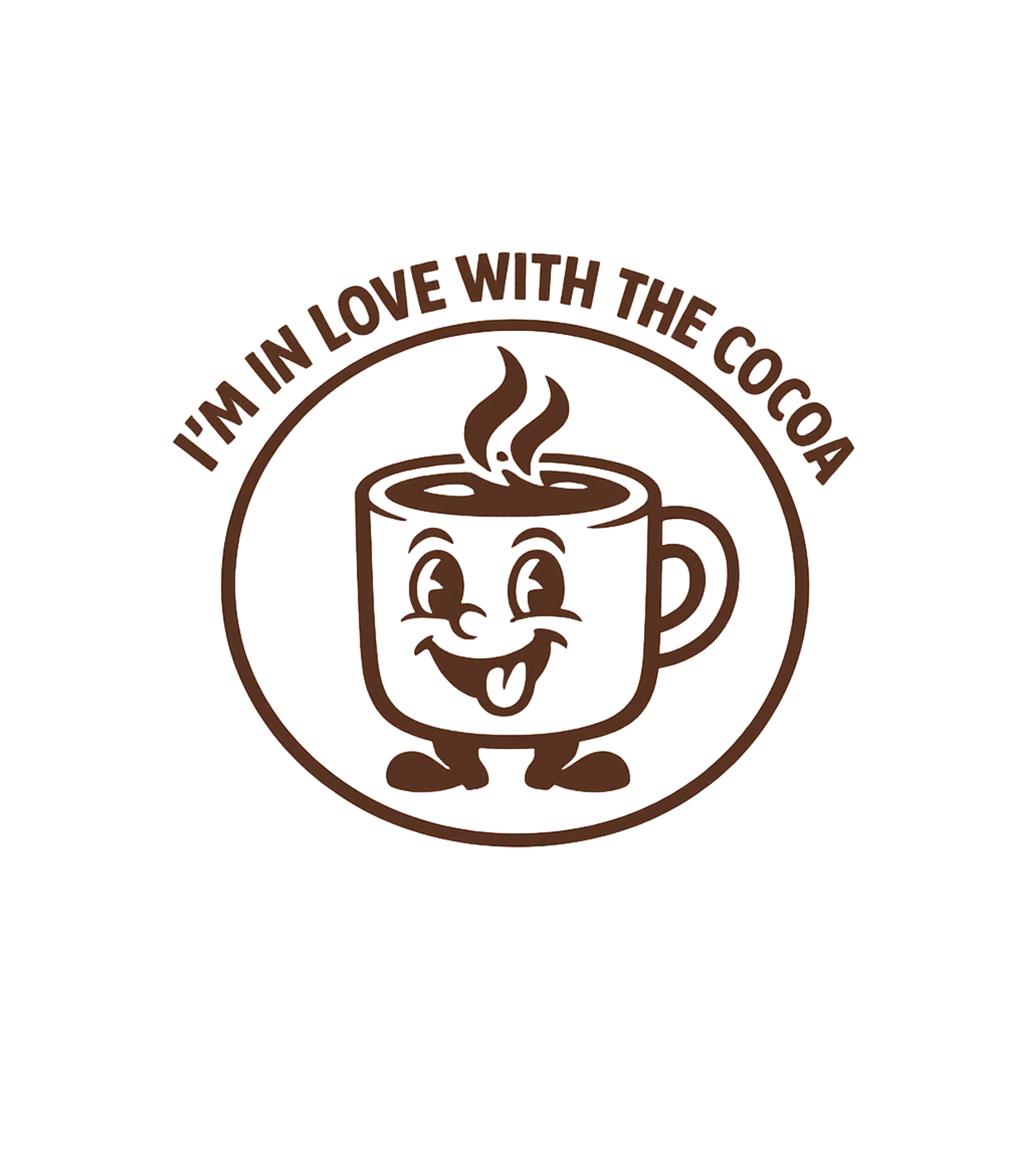 I'm In Love Cocoa Cooking / BBQ Crewneck Sweatshirt featuring This cheerful retro-style graphic features a happy cocoa cup – designed by Geoff Brown @ SunFrog I'm In Love Cocoa Cooking / BBQ Crewneck Sweatshirt featuring This cheerful retro-style graphic features a happy cocoa cup – designed by Geoff Brown @ SunFrog