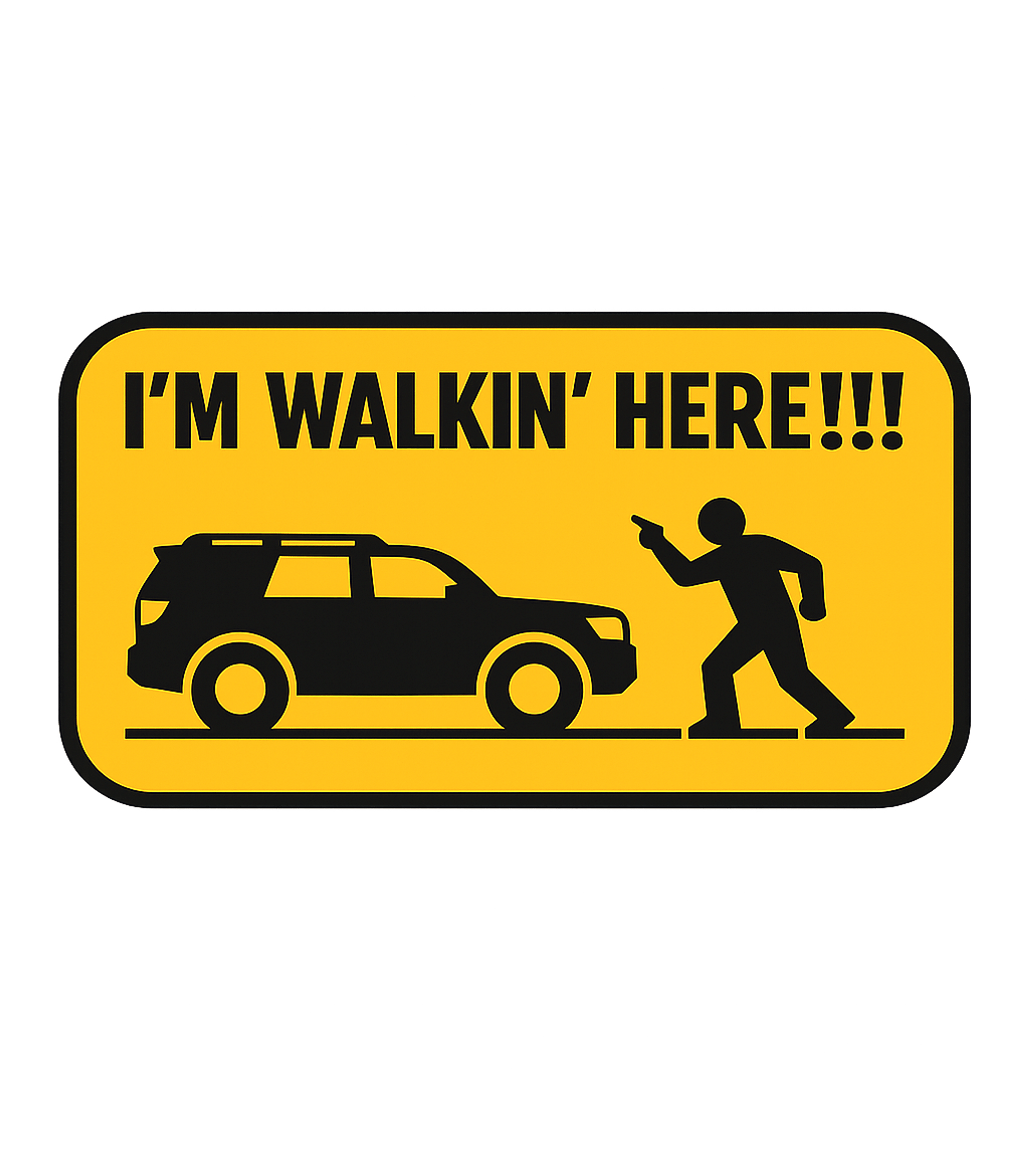 I'm Walkin' Here Meme Humor Crewneck Sweatshirt featuring Channel your inner New Yorker with this iconic 'I'm Walkin' – designed by Geoff Brown @ SunFrog I'm Walkin' Here Meme Humor Crewneck Sweatshirt featuring Channel your inner New Yorker with this iconic 'I'm Walkin' – designed by Geoff Brown @ SunFrog