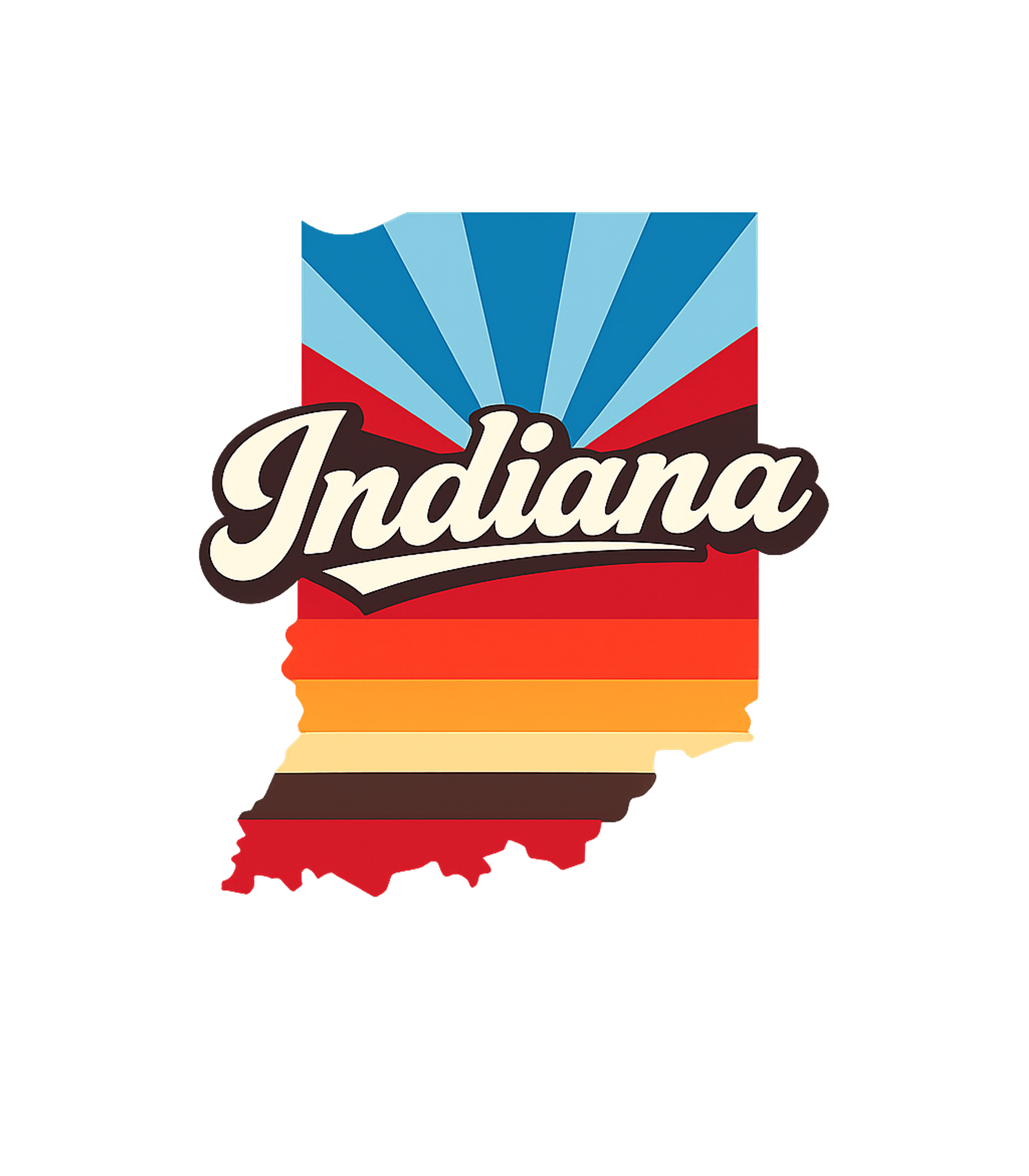 Indiana Retro Sunset Indiana Crewneck Sweatshirt featuring Show your Hoosier pride with this vintage-inspired Indiana s – designed by Geoff Brown @ SunFrog Indiana Retro Sunset Indiana Crewneck Sweatshirt featuring Show your Hoosier pride with this vintage-inspired Indiana s – designed by Geoff Brown @ SunFrog