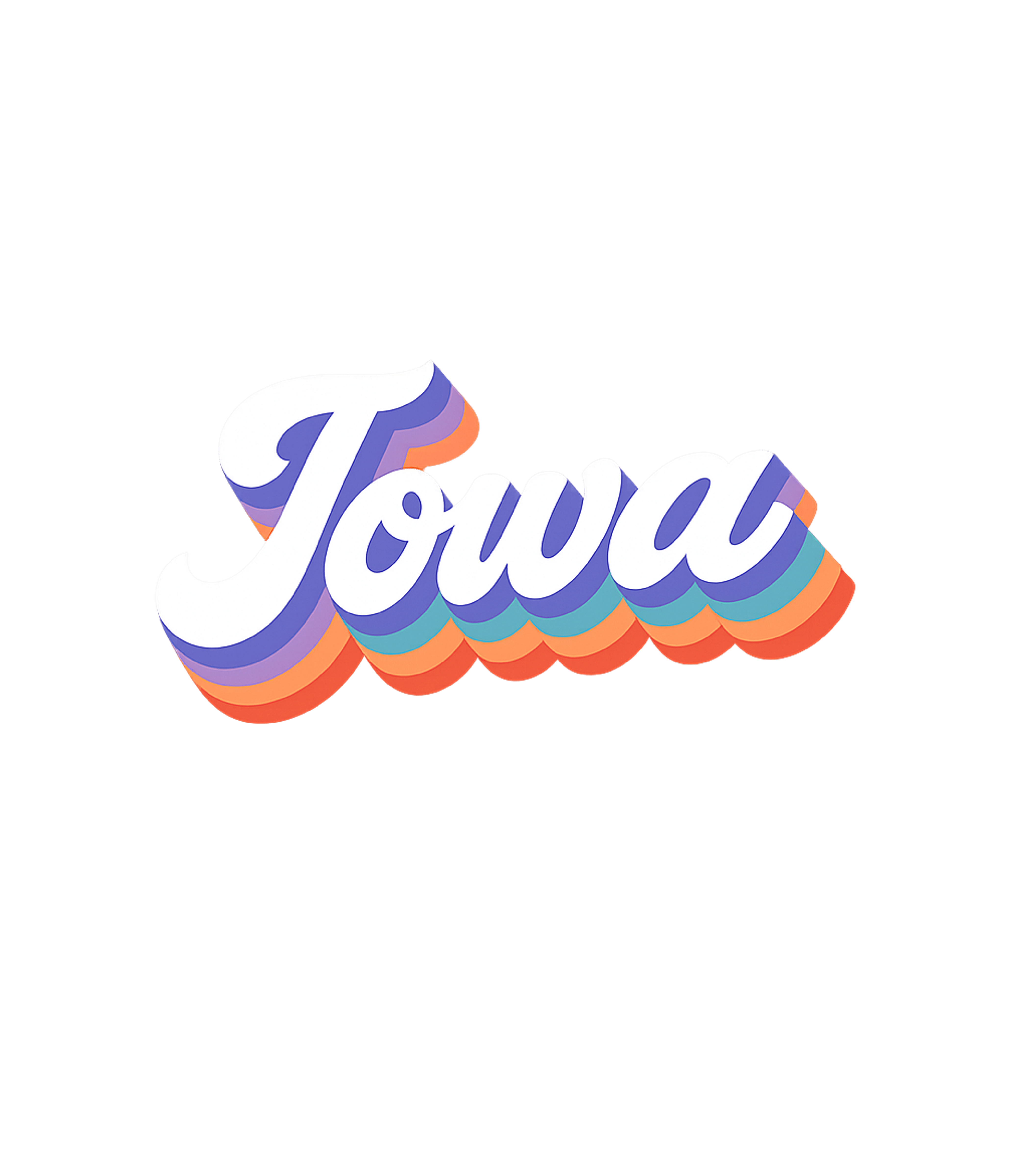 Iowa Retro Pride Iowa Premium T-Shirt featuring A vibrant retro graphic displaying "Iowa" in a cool layered – designed by Geoff Brown @ SunFrog Iowa Retro Pride Iowa Premium T-Shirt featuring A vibrant retro graphic displaying "Iowa" in a cool layered – designed by Geoff Brown @ SunFrog