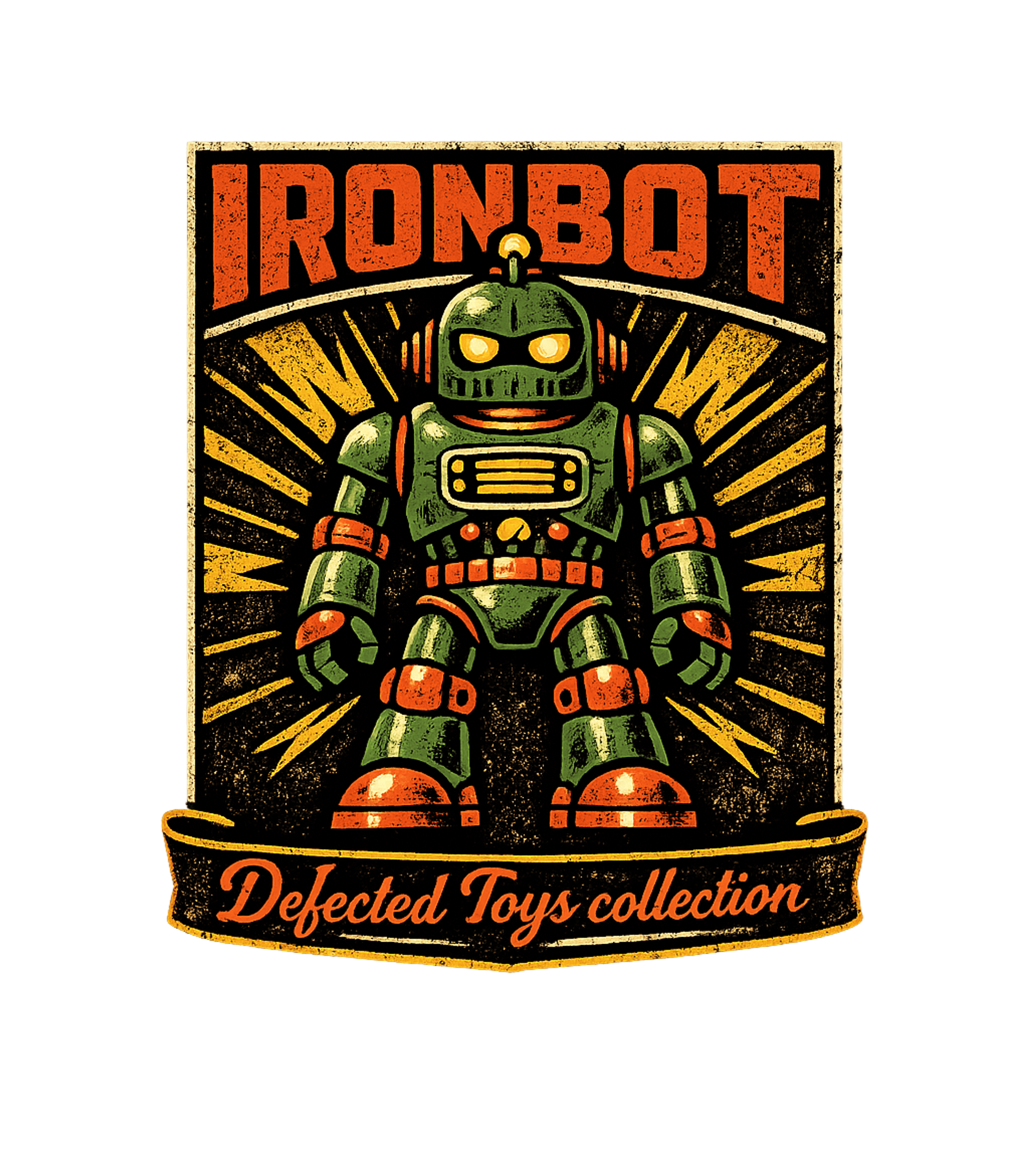 Ironbot Defected Robot Gaming Crewneck Sweatshirt featuring Embrace nostalgia with this vintage-inspired 'Ironbot' desig – designed by Geoff Brown @ SunFrog Ironbot Defected Robot Gaming Crewneck Sweatshirt featuring Embrace nostalgia with this vintage-inspired 'Ironbot' desig – designed by Geoff Brown @ SunFrog