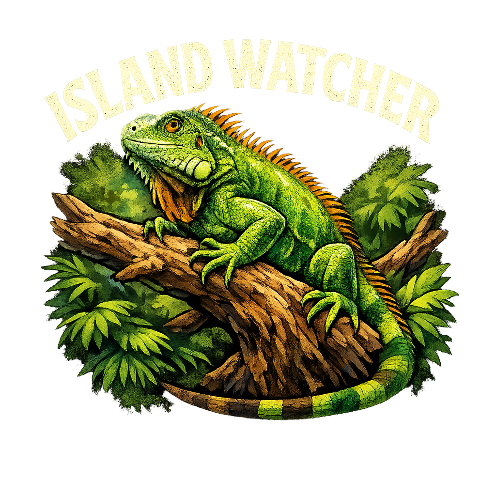 Island Watcher Iguana Wildlife Premium T-Shirt featuring This vibrant graphic features a majestic green iguana perche – designed by Destinie Laslo @ SunFrog Island Watcher Iguana Wildlife Premium T-Shirt featuring This vibrant graphic features a majestic green iguana perche – designed by Destinie Laslo @ SunFrog
