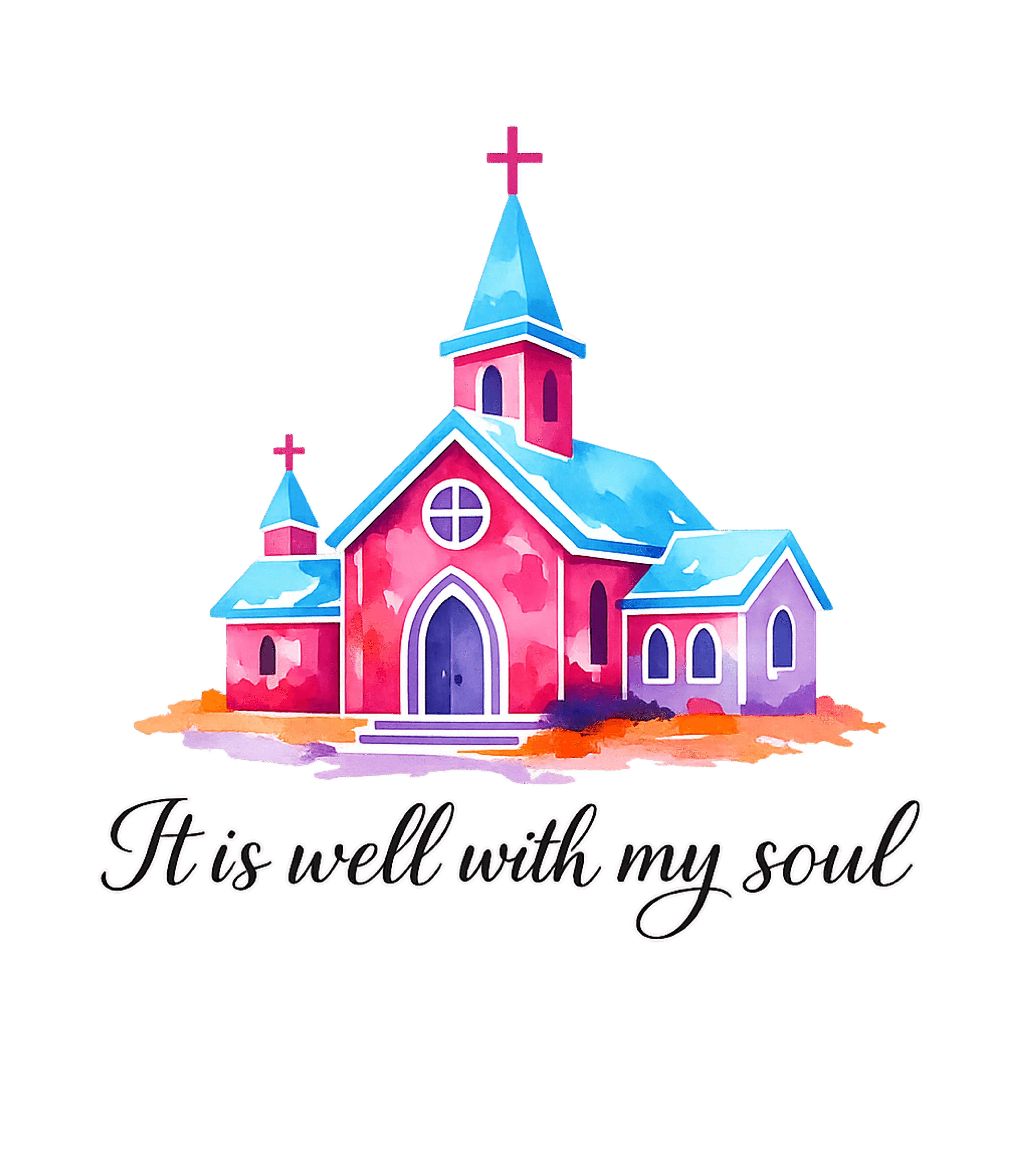 It Is Well Soul Christian Faith Hooded Sweatshirt featuring This heartwarming artwork features a vibrant watercolor chur – designed by Geoff Brown @ SunFrog It Is Well Soul Christian Faith Hooded Sweatshirt featuring This heartwarming artwork features a vibrant watercolor chur – designed by Geoff Brown @ SunFrog