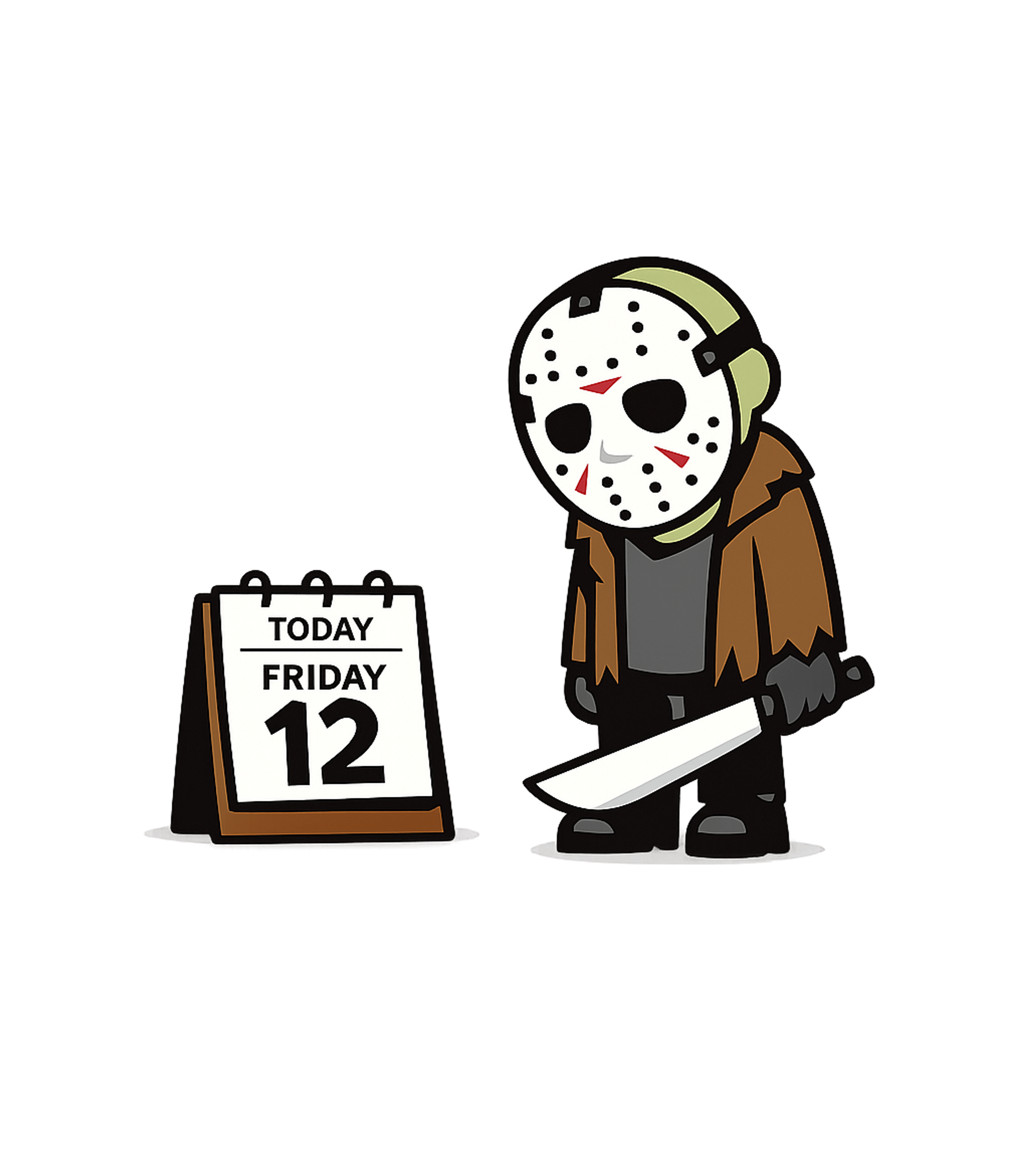 It's Friday 12th halloween Crewneck Sweatshirt featuring This fun graphic features a classic horror character checkin – designed by Geoff Brown @ SunFrog It's Friday 12th halloween Crewneck Sweatshirt featuring This fun graphic features a classic horror character checkin – designed by Geoff Brown @ SunFrog