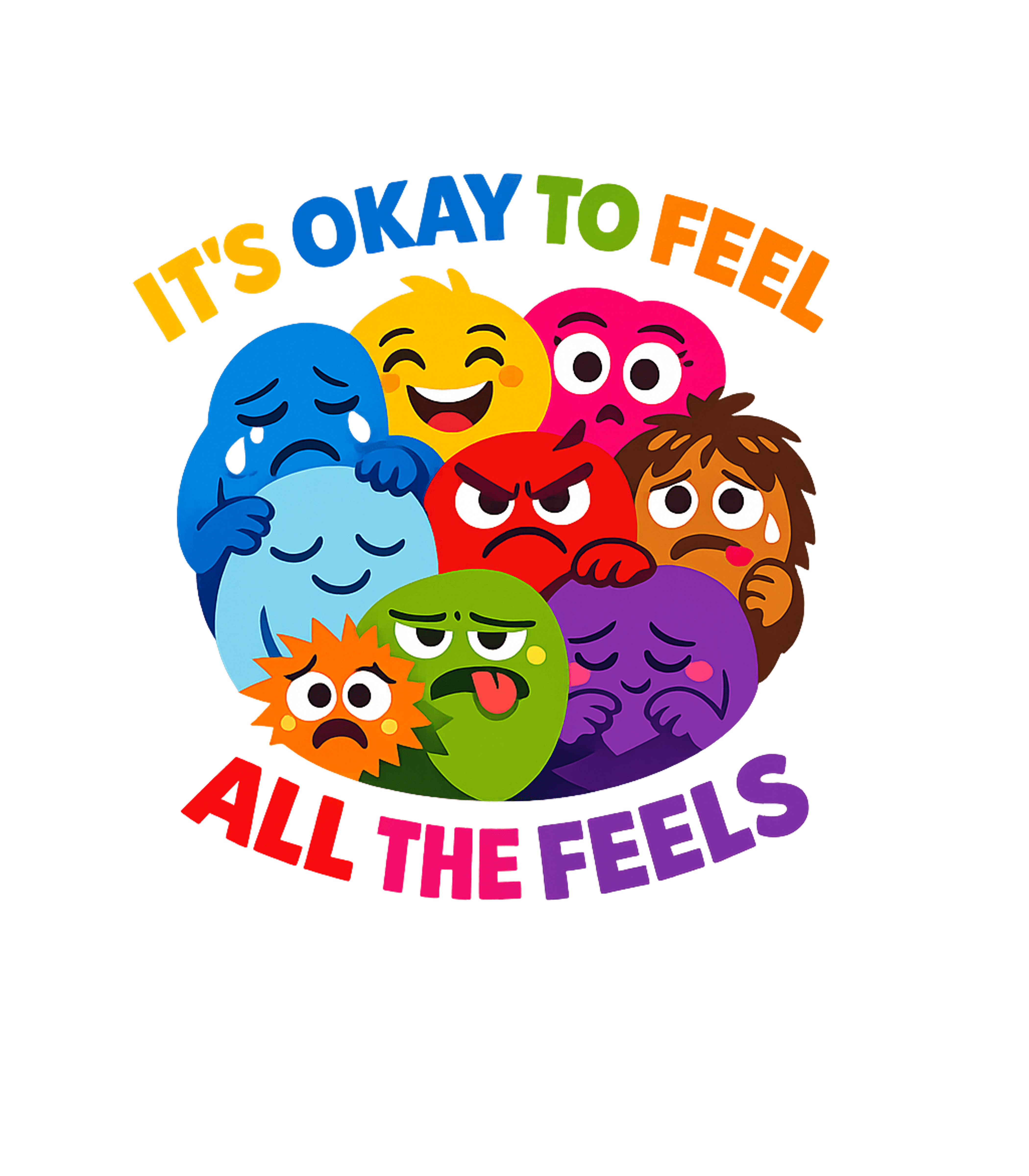 It's Okay To Feel Inspirational Messages Crewneck Sweatshirt featuring Embrace every emotion with this vibrant, heartwarming graphi – designed by Geoff Brown @ SunFrog It's Okay To Feel Inspirational Messages Crewneck Sweatshirt featuring Embrace every emotion with this vibrant, heartwarming graphi – designed by Geoff Brown @ SunFrog