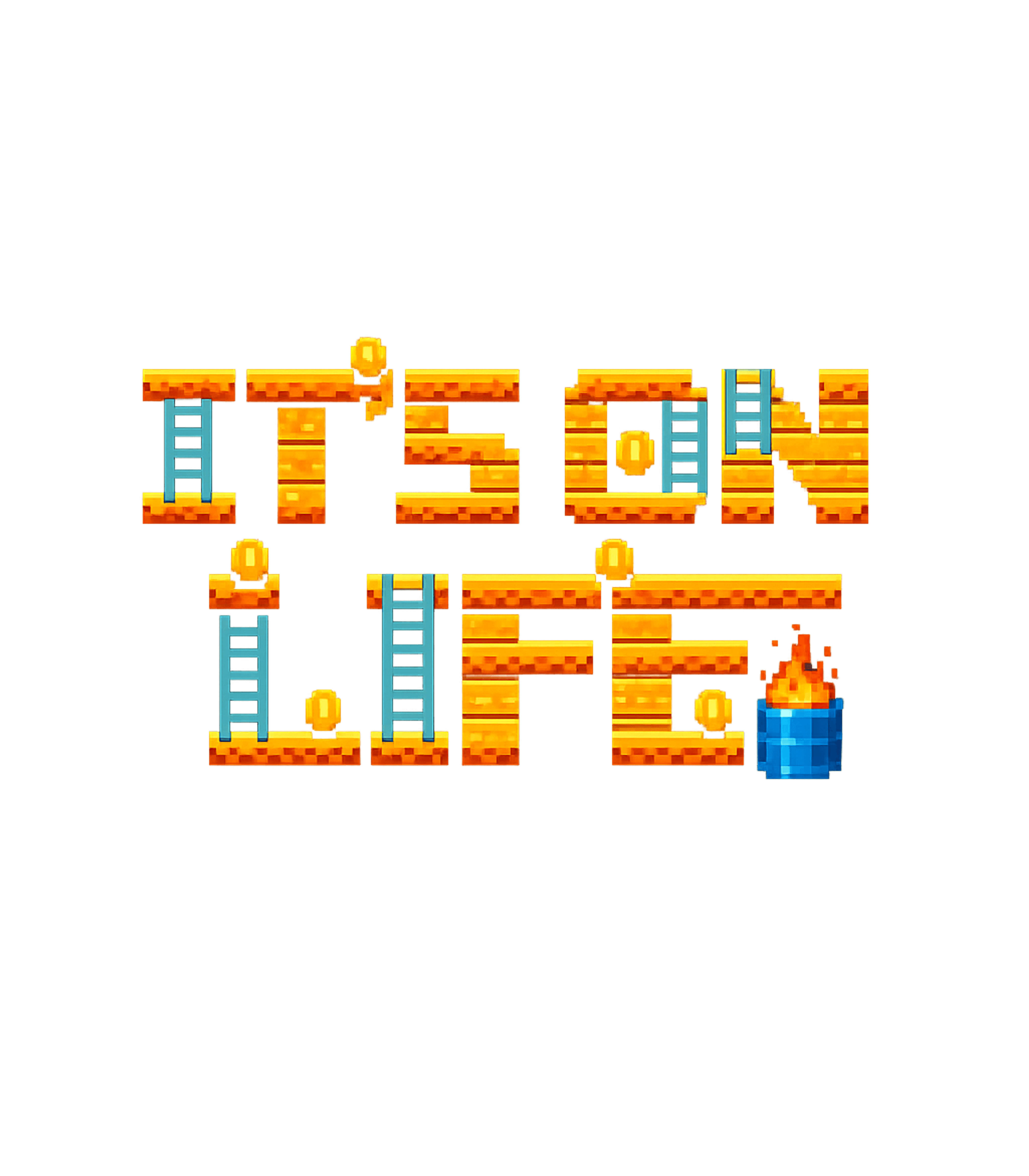 It's On Life Gaming Gaming Hooded Sweatshirt featuring Embrace the retro arcade vibe with this pixelated 'It's On L – designed by Geoff Brown @ SunFrog It's On Life Gaming Gaming Hooded Sweatshirt featuring Embrace the retro arcade vibe with this pixelated 'It's On L – designed by Geoff Brown @ SunFrog