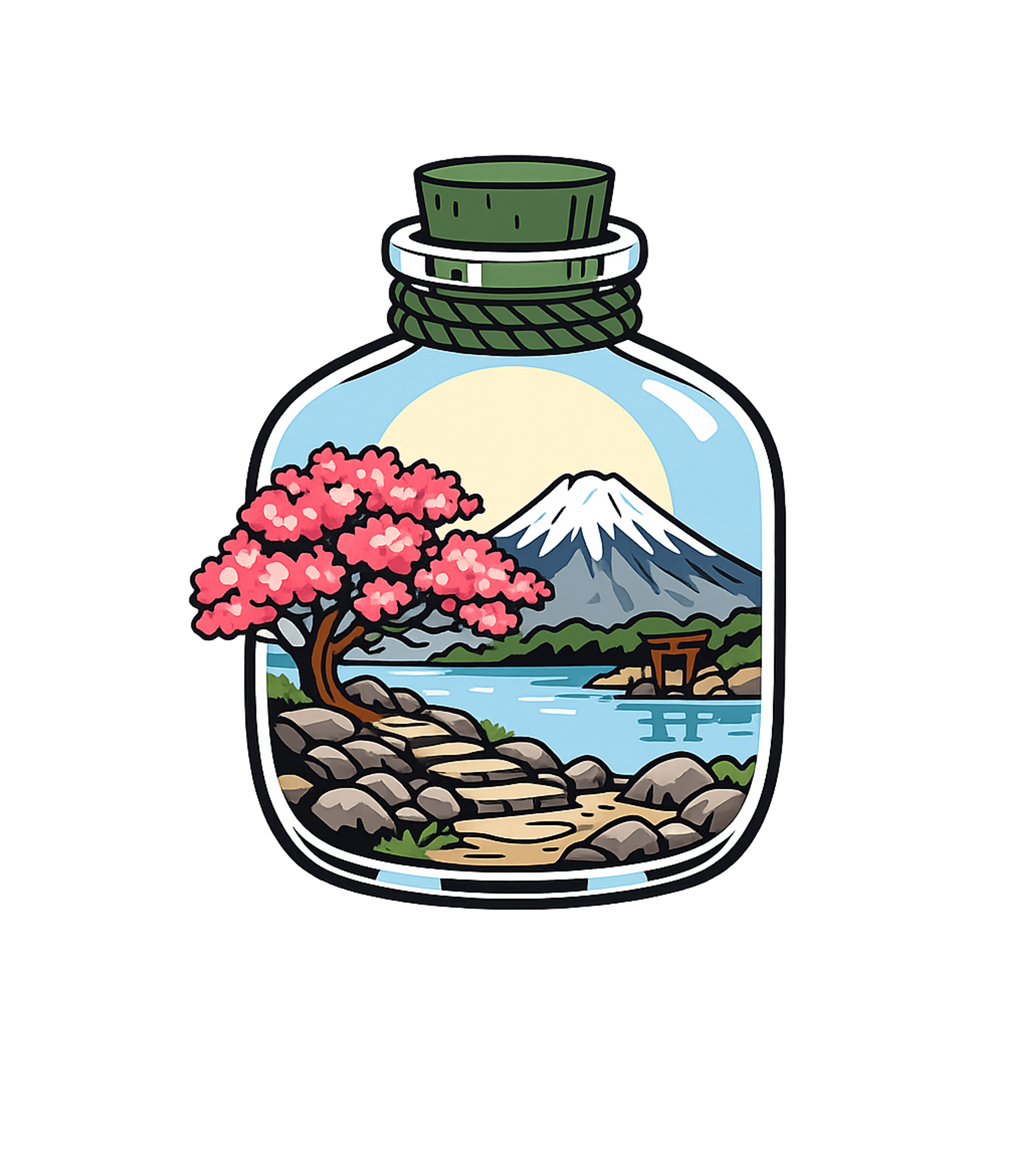 Japan In A Bottle Travel Hooded Sweatshirt featuring Capture the serene beauty of a Japanese landscape, complete – designed by Geoff Brown @ SunFrog Japan In A Bottle Travel Hooded Sweatshirt featuring Capture the serene beauty of a Japanese landscape, complete – designed by Geoff Brown @ SunFrog