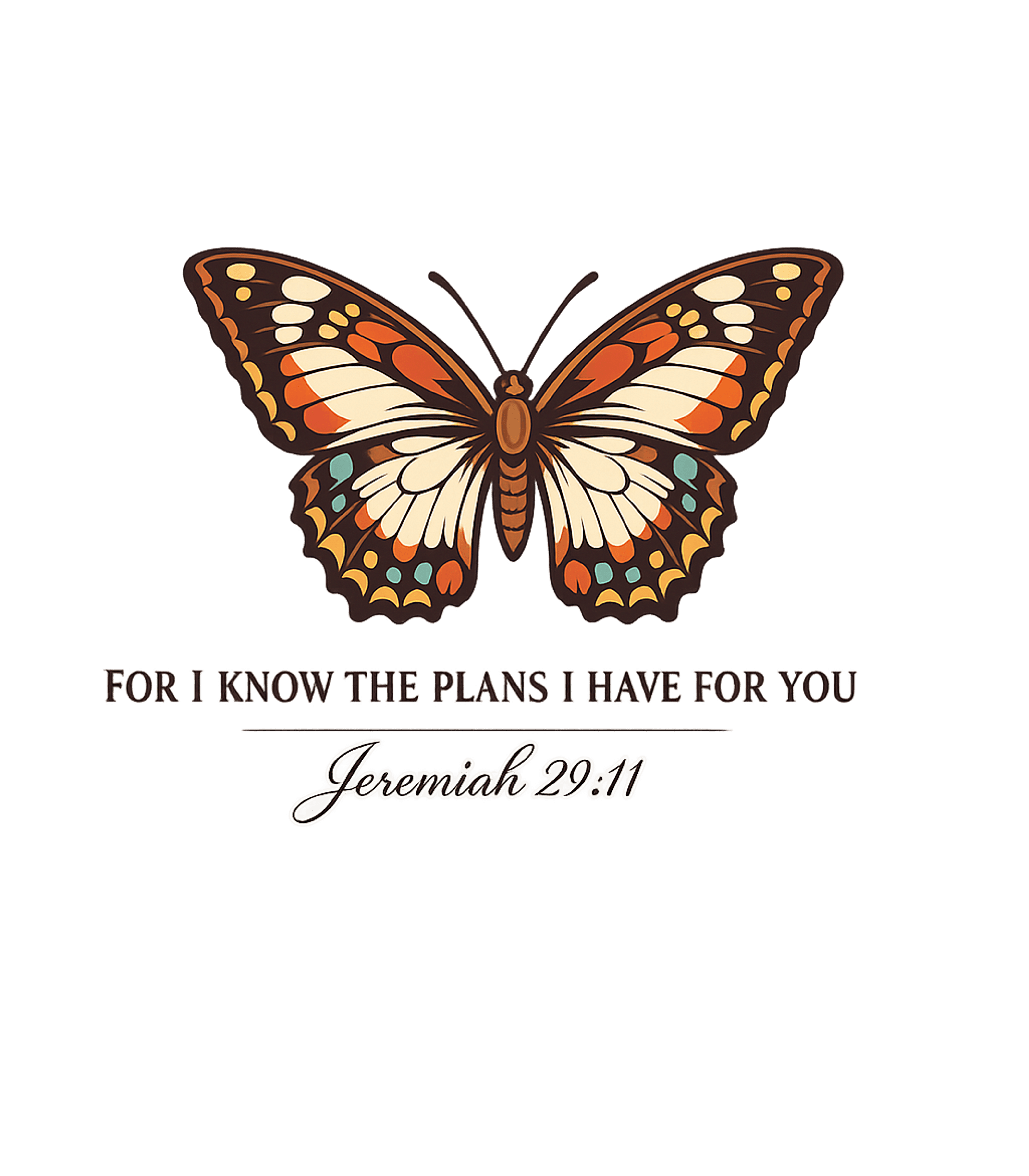 Jeremiah 29:11 Butterfly Bible Verses Premium T-Shirt featuring This uplifting t-shirt features a beautiful butterfly alongs – designed by Geoff Brown @ SunFrog Jeremiah 29:11 Butterfly Bible Verses Premium T-Shirt featuring This uplifting t-shirt features a beautiful butterfly alongs – designed by Geoff Brown @ SunFrog