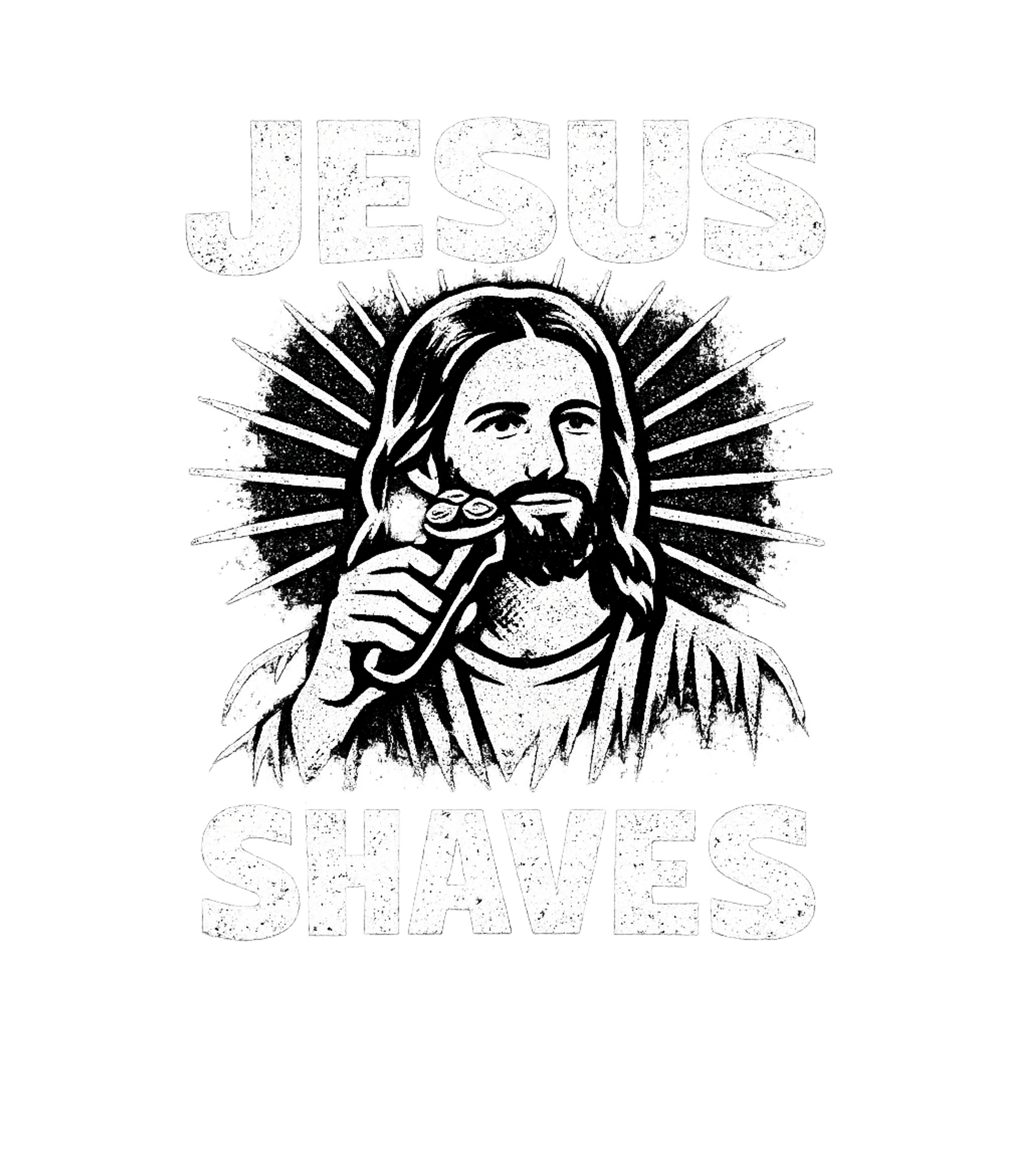 Jesus Shaves Humor Sarcasm Premium T-Shirt featuring This humorous graphic tee features a classic depiction of Je – designed by Geoff Brown @ SunFrog Jesus Shaves Humor Sarcasm Premium T-Shirt featuring This humorous graphic tee features a classic depiction of Je – designed by Geoff Brown @ SunFrog