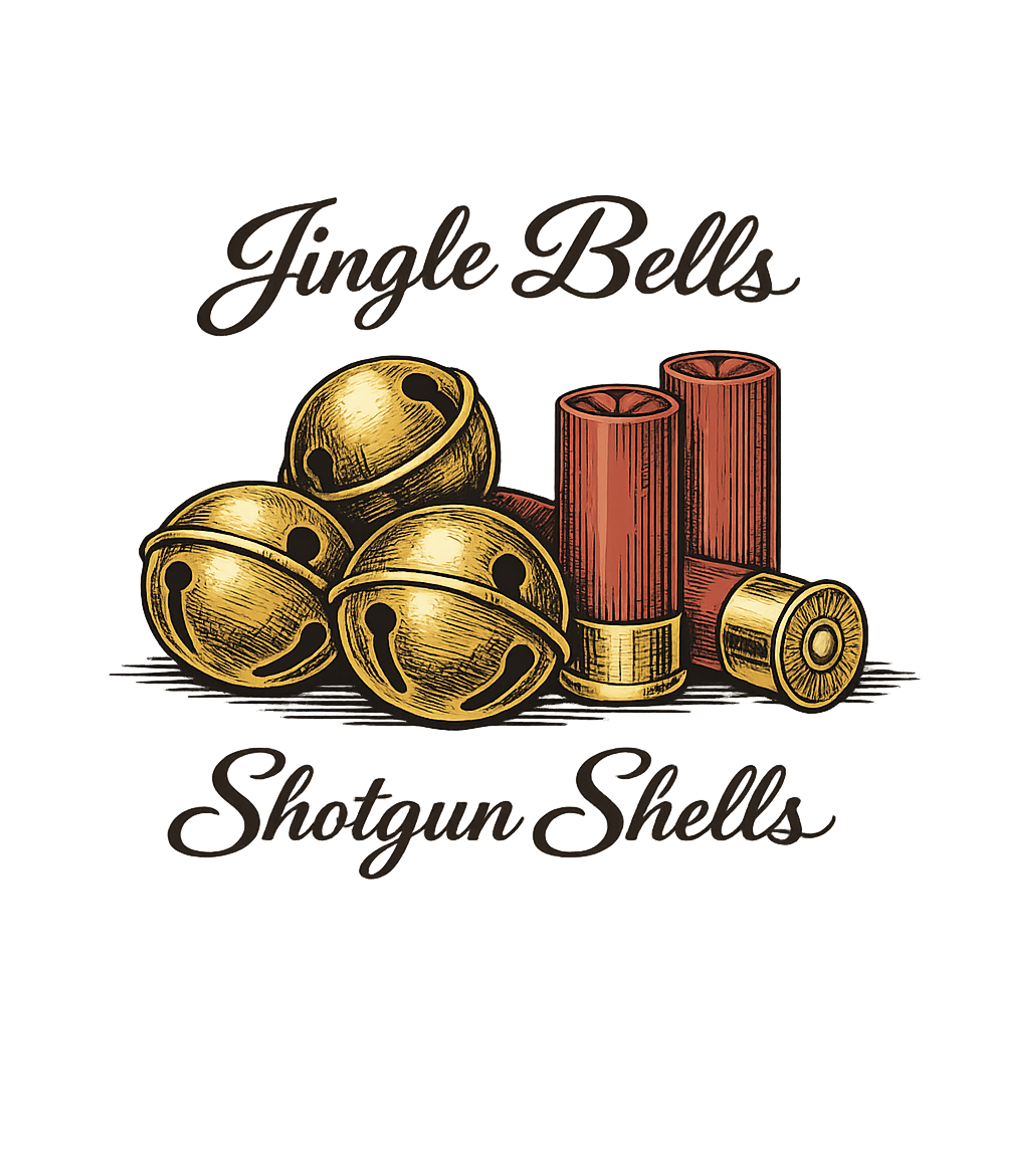 Jingle Bells Shotgun Shells Hunting Crewneck Sweatshirt featuring This unique graphic playfully combines festive jingle bells – designed by Geoff Brown @ SunFrog Jingle Bells Shotgun Shells Hunting Crewneck Sweatshirt featuring This unique graphic playfully combines festive jingle bells – designed by Geoff Brown @ SunFrog