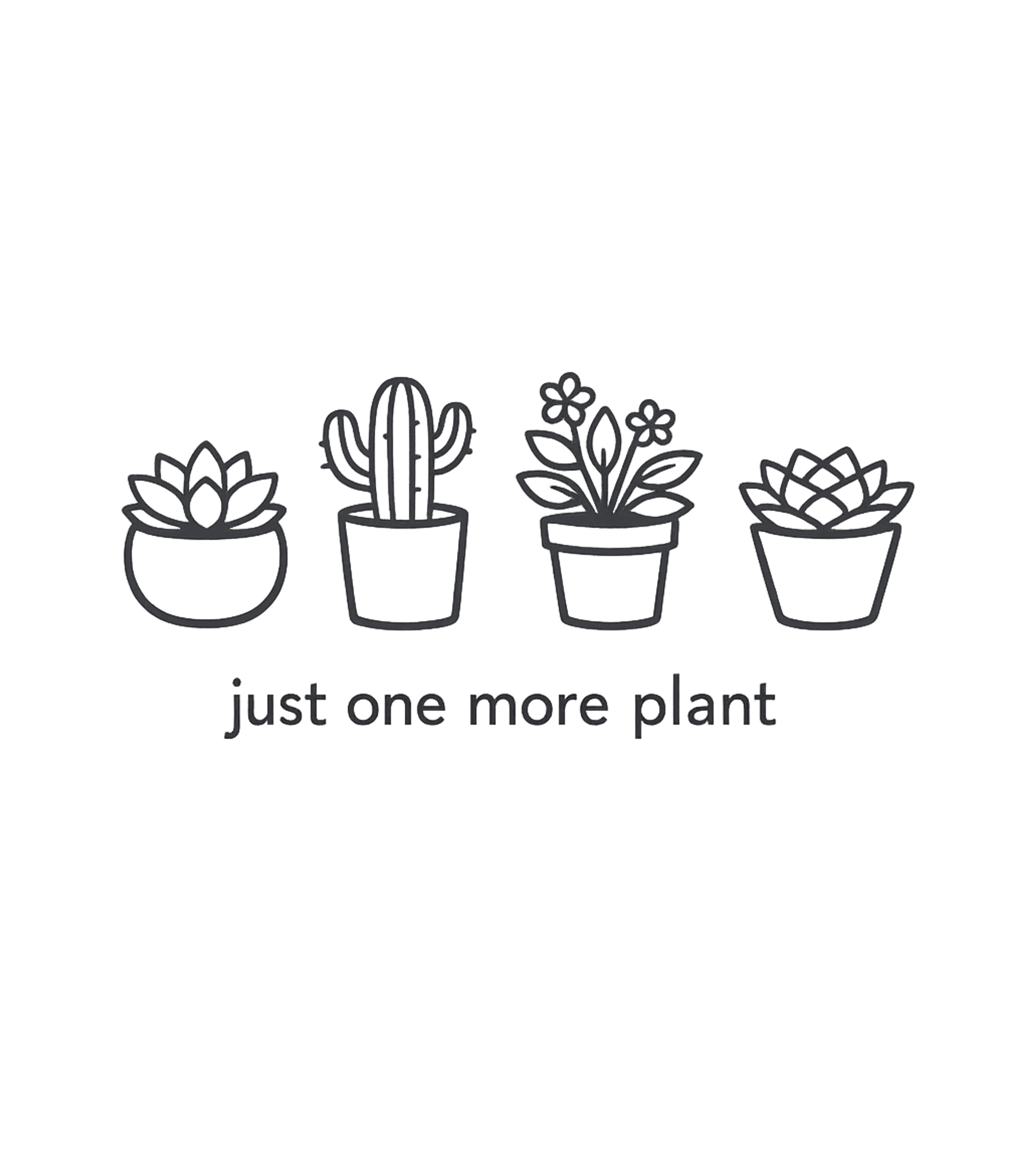 Just One More Plant Photography Premium T-Shirt featuring This minimalist design features cute line-art plants and the – designed by Geoff Brown @ SunFrog Just One More Plant Photography Premium T-Shirt featuring This minimalist design features cute line-art plants and the – designed by Geoff Brown @ SunFrog
