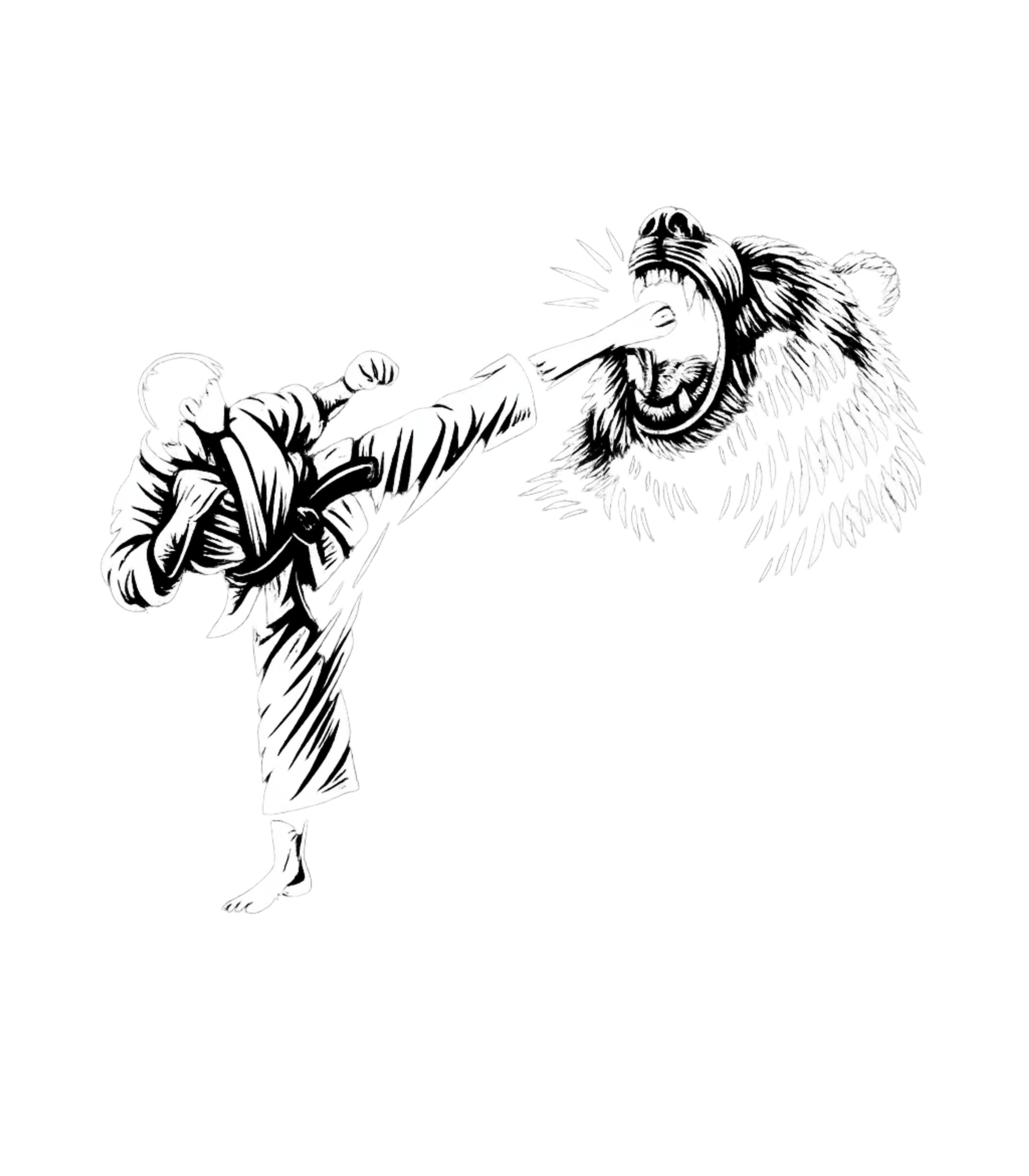 Karate Bear Kick Fitness Premium T-Shirt featuring Unleash your inner strength with this bold graphic tee featu – designed by Geoff Brown @ SunFrog Karate Bear Kick Fitness Premium T-Shirt featuring Unleash your inner strength with this bold graphic tee featu – designed by Geoff Brown @ SunFrog