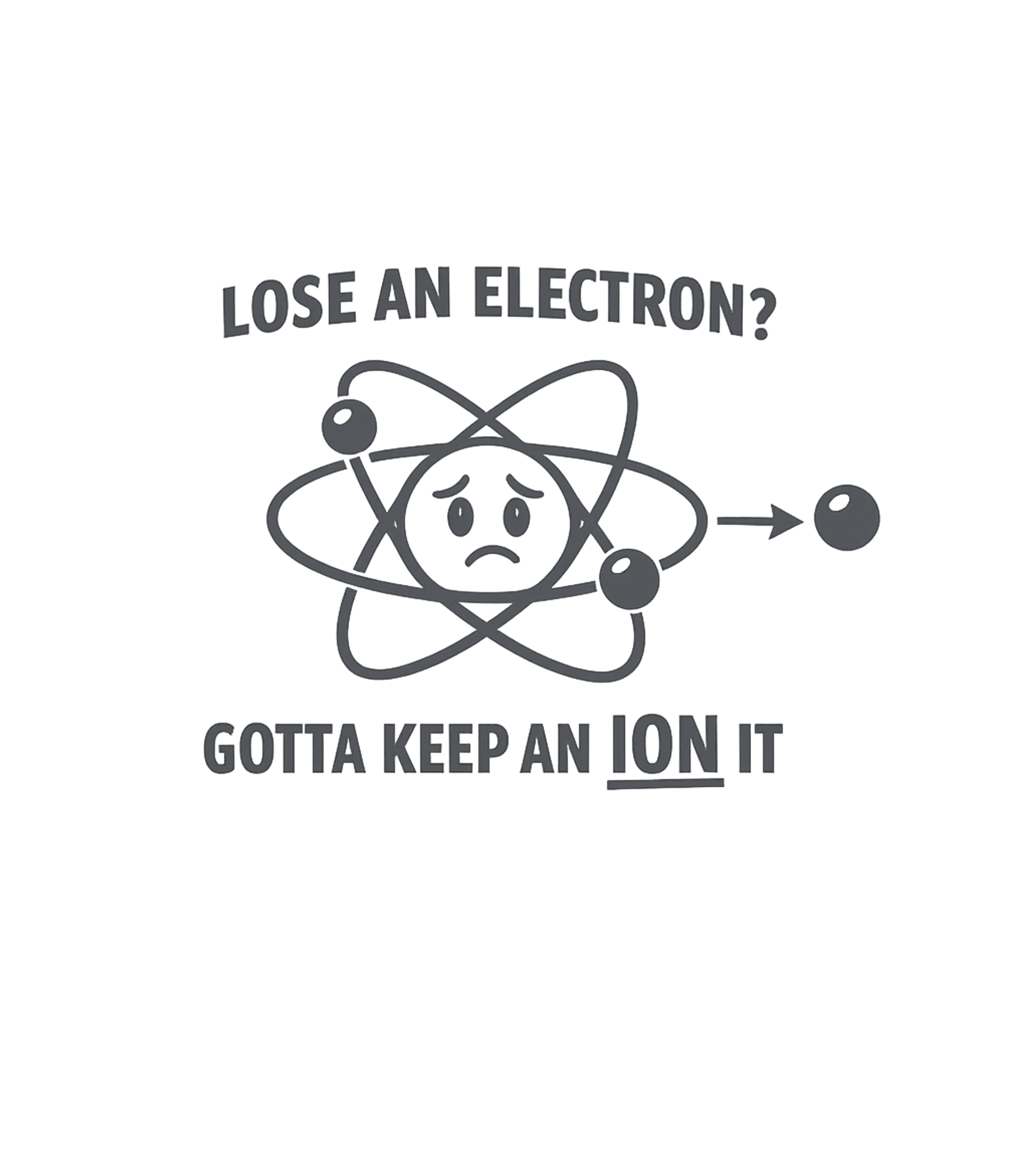Keep An Ion It Dad Jokes Premium T-Shirt featuring This humorous graphic tee features a cartoon atom reacting t – designed by Geoff Brown @ SunFrog Keep An Ion It Dad Jokes Premium T-Shirt featuring This humorous graphic tee features a cartoon atom reacting t – designed by Geoff Brown @ SunFrog