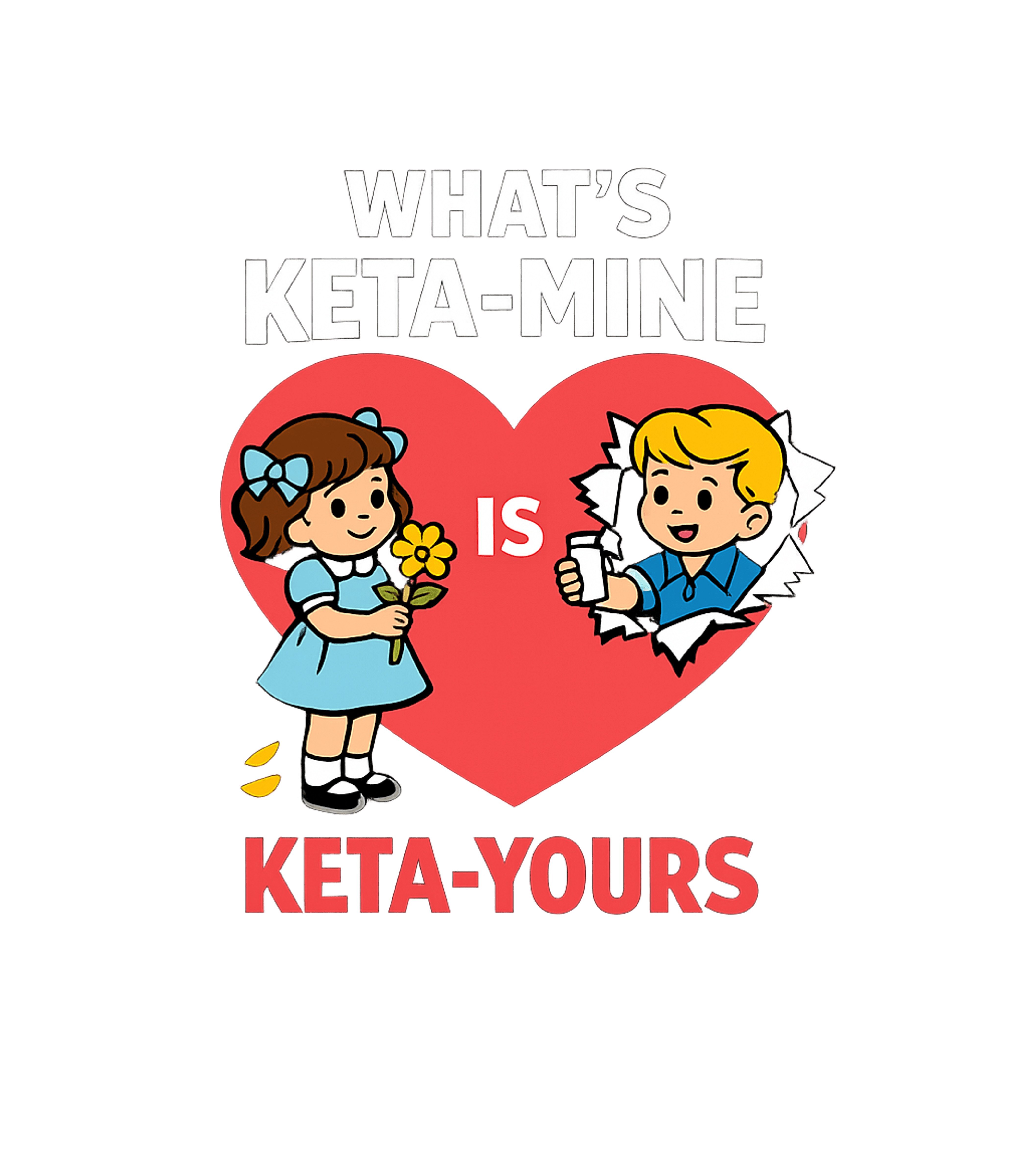 Keta-Mine Keta-Yours Relationship Humor Premium T-Shirt featuring This unique graphic tee features vintage-style cartoon child – designed by Geoff Brown @ SunFrog Keta-Mine Keta-Yours Relationship Humor Premium T-Shirt featuring This unique graphic tee features vintage-style cartoon child – designed by Geoff Brown @ SunFrog