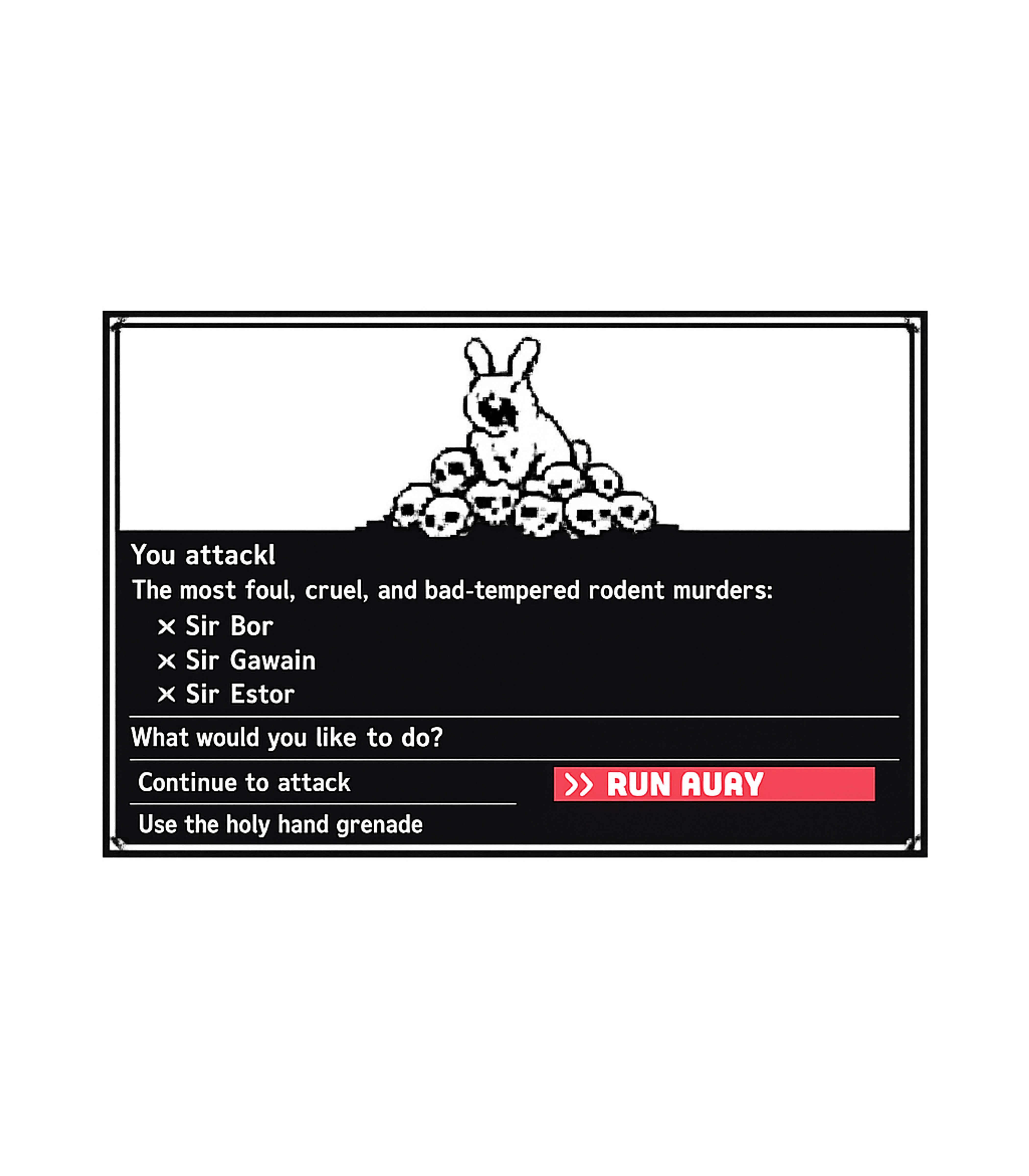 Killer Rabbit Run Auay Meme Humor Tank Top featuring Embrace the legendary humor of a foul-tempered rabbit with t – designed by Geoff Brown @ SunFrog Killer Rabbit Run Auay Meme Humor Tank Top featuring Embrace the legendary humor of a foul-tempered rabbit with t – designed by Geoff Brown @ SunFrog