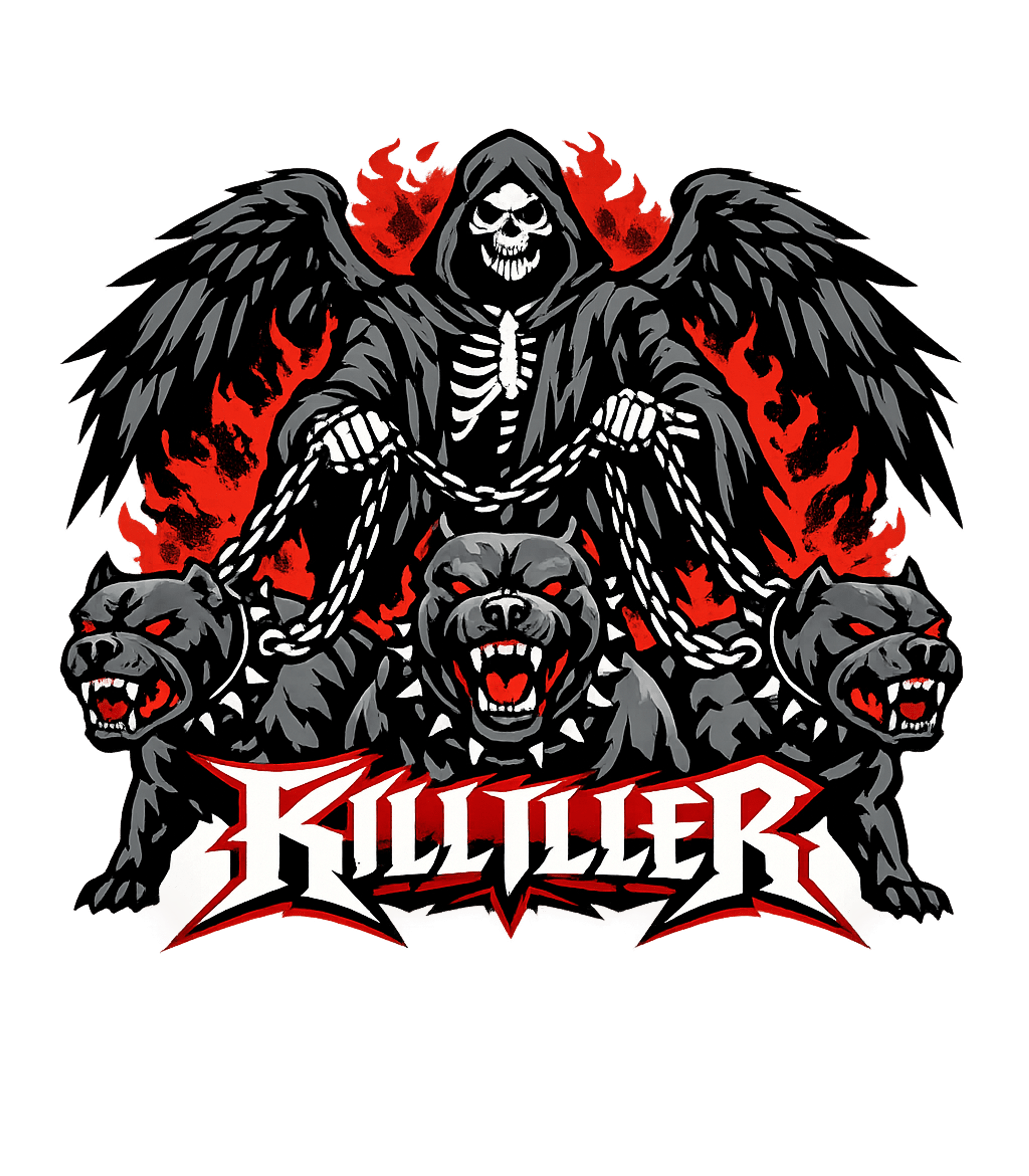 Killiller Reaper Dogs halloween Premium T-Shirt featuring Unleash the dark side with this aggressive artwork featuring – designed by Geoff Brown @ SunFrog Killiller Reaper Dogs halloween Premium T-Shirt featuring Unleash the dark side with this aggressive artwork featuring – designed by Geoff Brown @ SunFrog