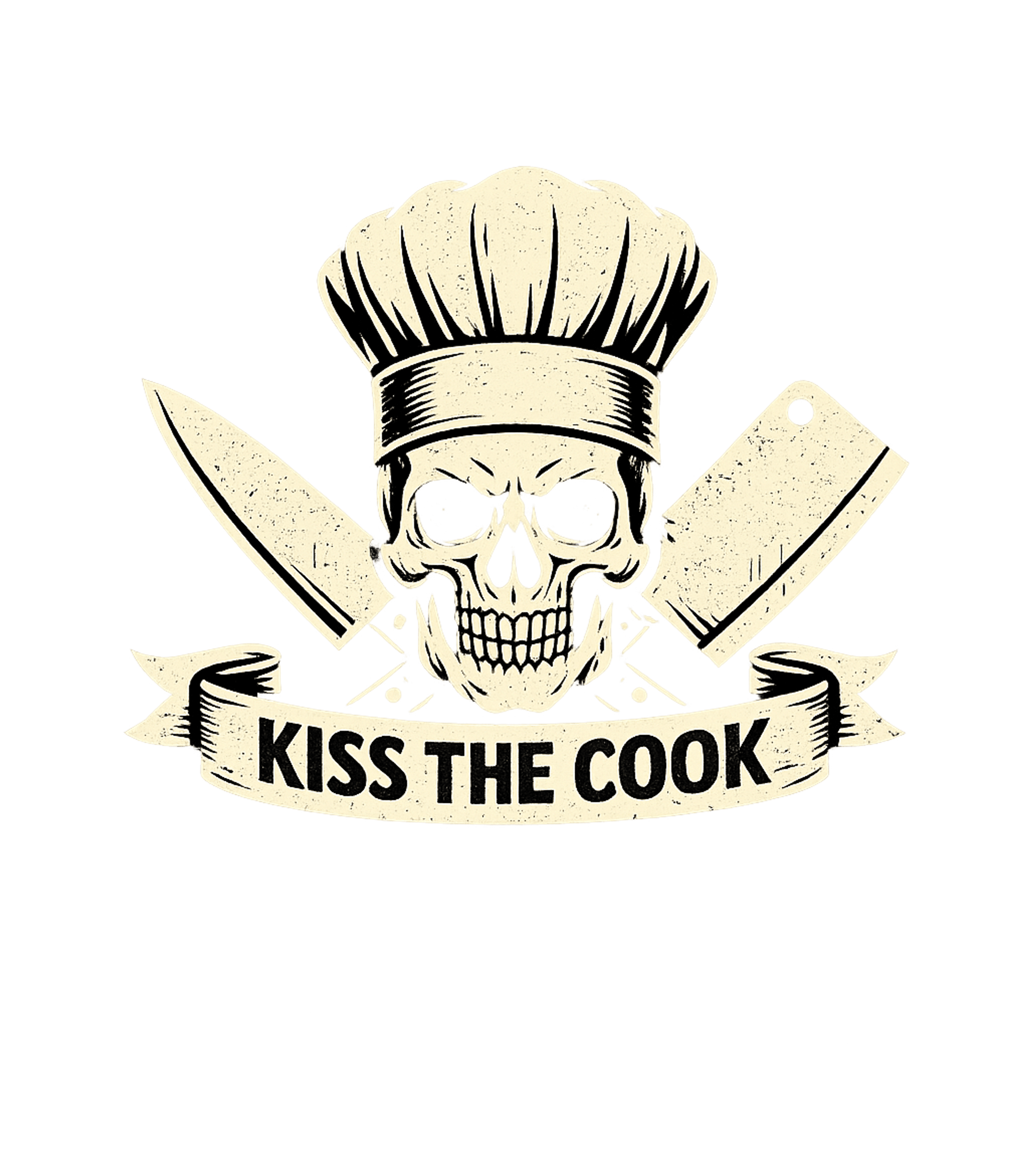 Kiss The Cook Skull Cooking / BBQ Hooded Sweatshirt featuring This edgy graphic features a skull chef with crossed knives – designed by Geoff Brown @ SunFrog Kiss The Cook Skull Cooking / BBQ Hooded Sweatshirt featuring This edgy graphic features a skull chef with crossed knives – designed by Geoff Brown @ SunFrog