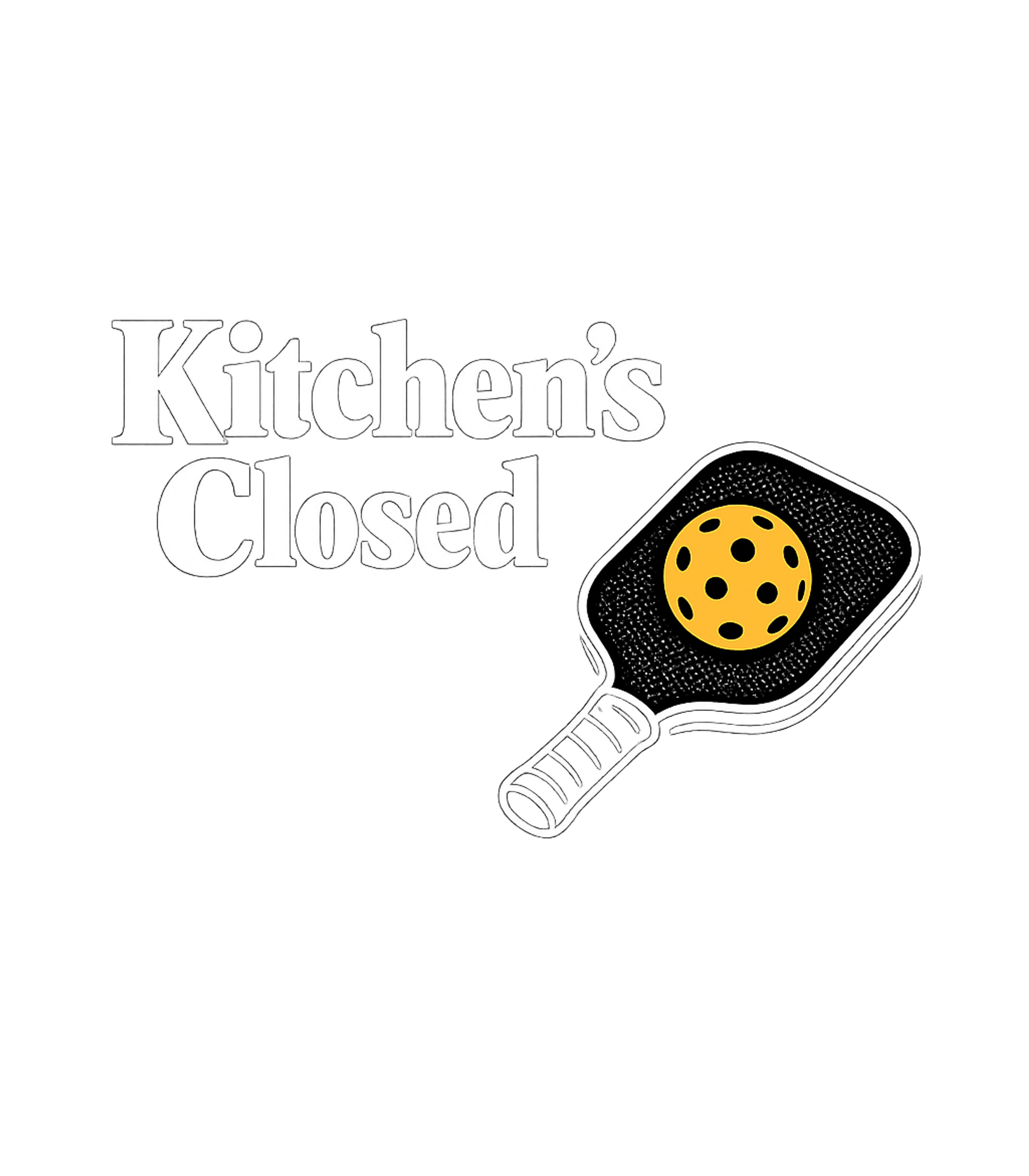 Kitchen's Closed Pickleball Fitness Hooded Sweatshirt featuring Show your love for pickleball with this fun 'Kitchen's Close – designed by Geoff Brown @ SunFrog Kitchen's Closed Pickleball Fitness Hooded Sweatshirt featuring Show your love for pickleball with this fun 'Kitchen's Close – designed by Geoff Brown @ SunFrog