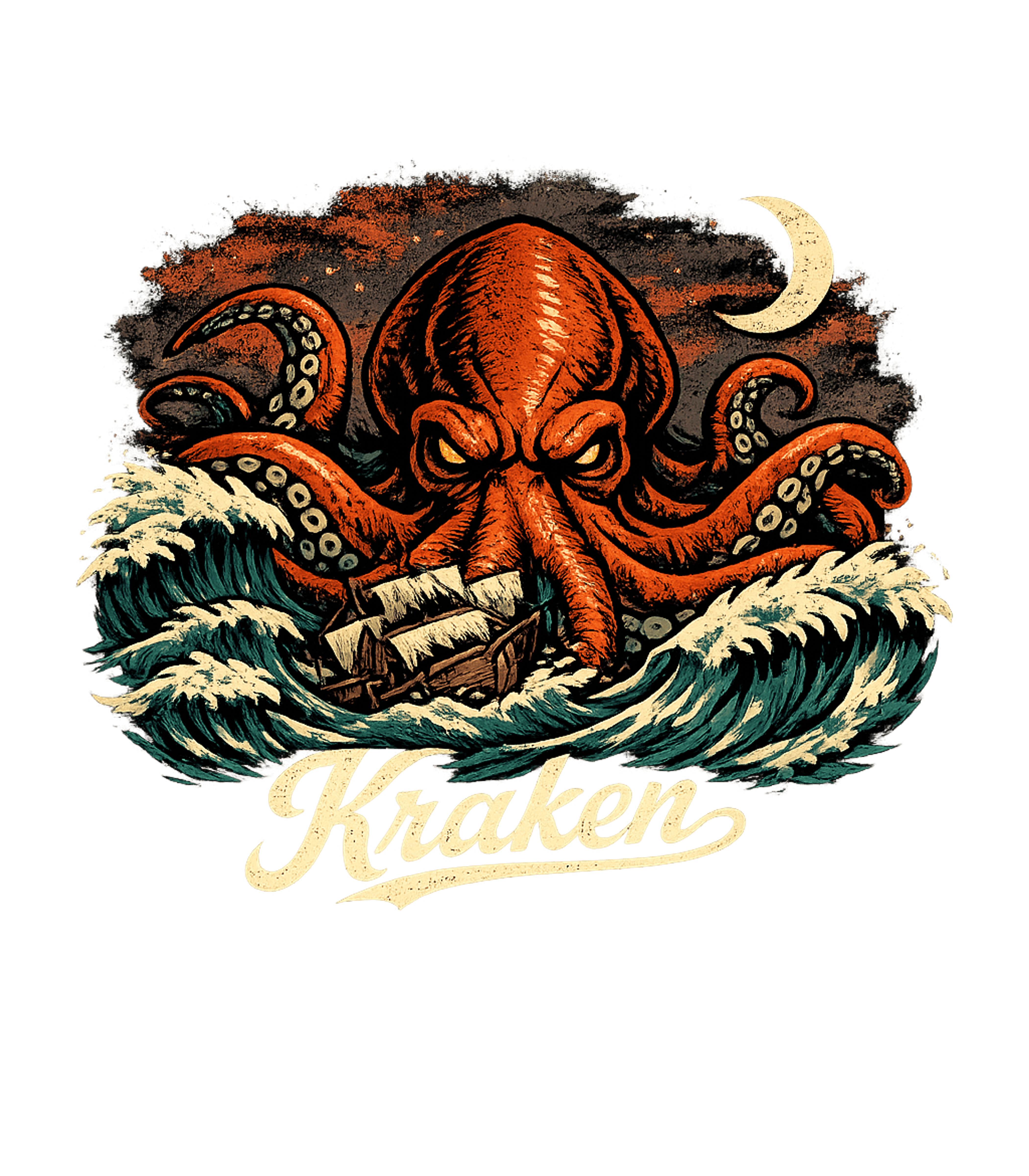 Kraken Sea Monster Attack Gaming Crewneck Sweatshirt featuring Unleash the legend with this striking graphic featuring a mi – designed by Geoff Brown @ SunFrog Kraken Sea Monster Attack Gaming Crewneck Sweatshirt featuring Unleash the legend with this striking graphic featuring a mi – designed by Geoff Brown @ SunFrog