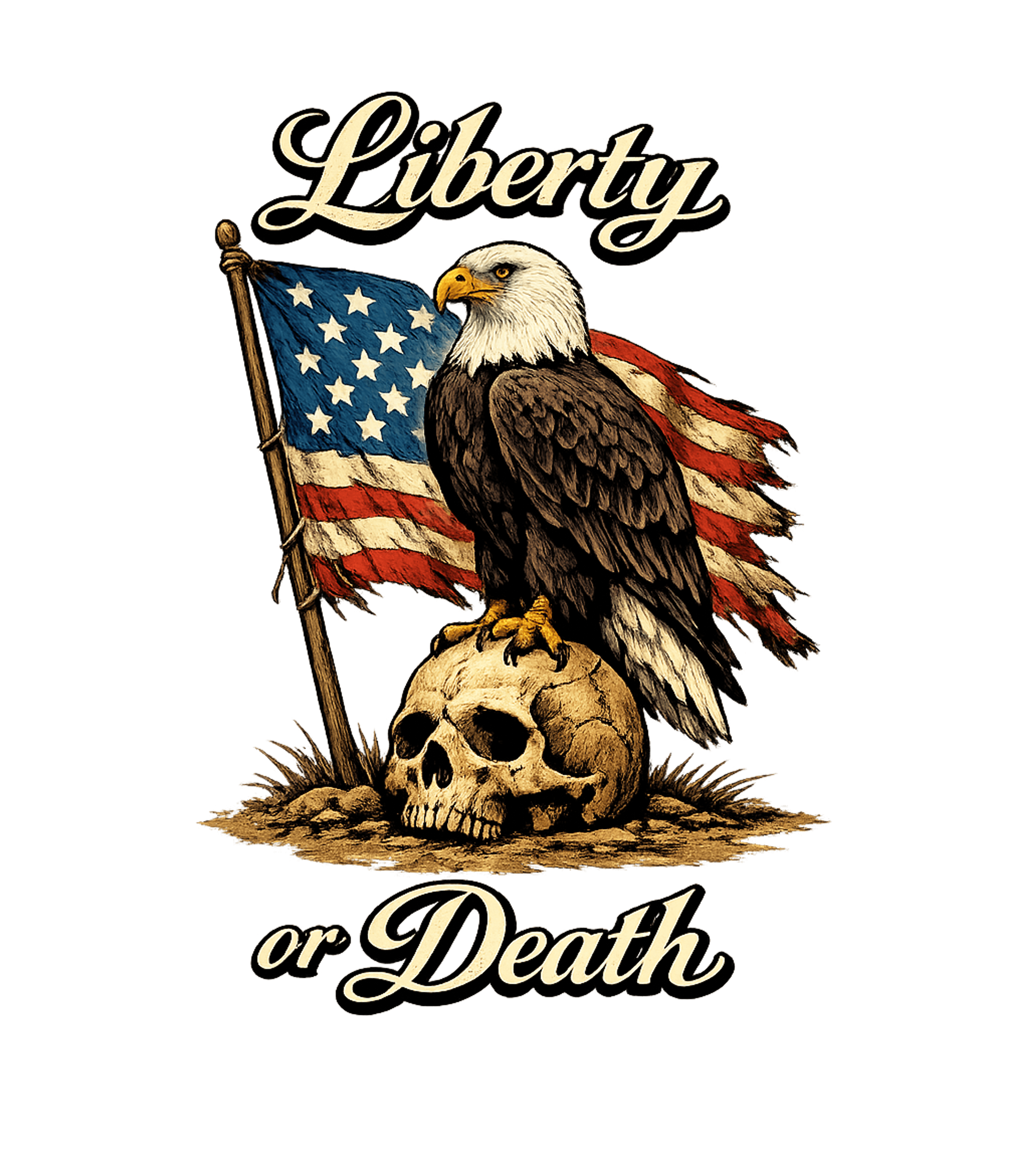 Liberty or Death Eagle Freedom / Constitution Hooded Sweatshirt featuring This striking graphic features a bald eagle, an American fla – designed by Geoff Brown @ SunFrog Liberty or Death Eagle Freedom / Constitution Hooded Sweatshirt featuring This striking graphic features a bald eagle, an American fla – designed by Geoff Brown @ SunFrog