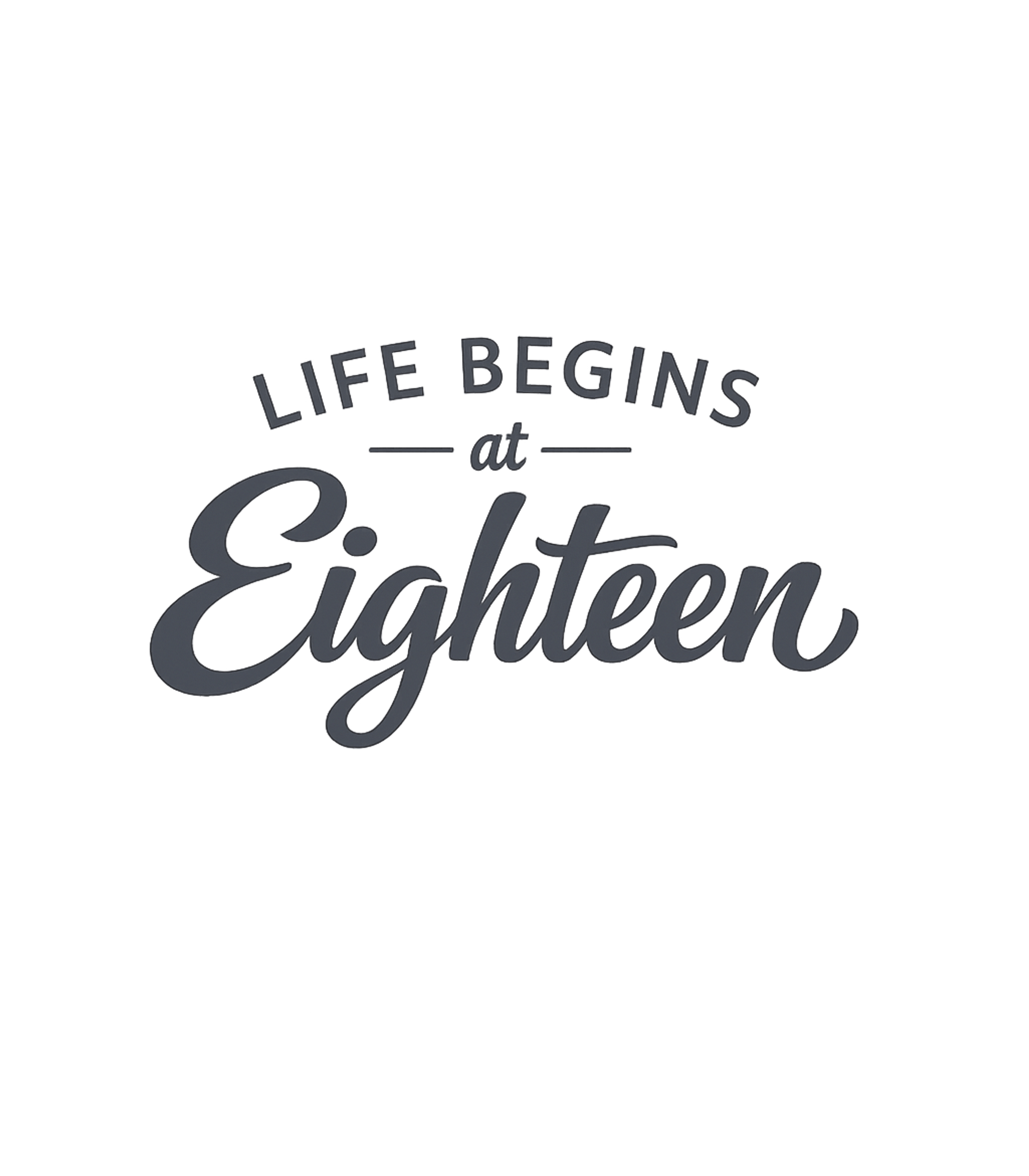 Life Begins at Eighteen Birthdays Premium T-Shirt featuring Celebrate a significant milestone with this typographic t-sh – designed by Geoff Brown @ SunFrog Life Begins at Eighteen Birthdays Premium T-Shirt featuring Celebrate a significant milestone with this typographic t-sh – designed by Geoff Brown @ SunFrog