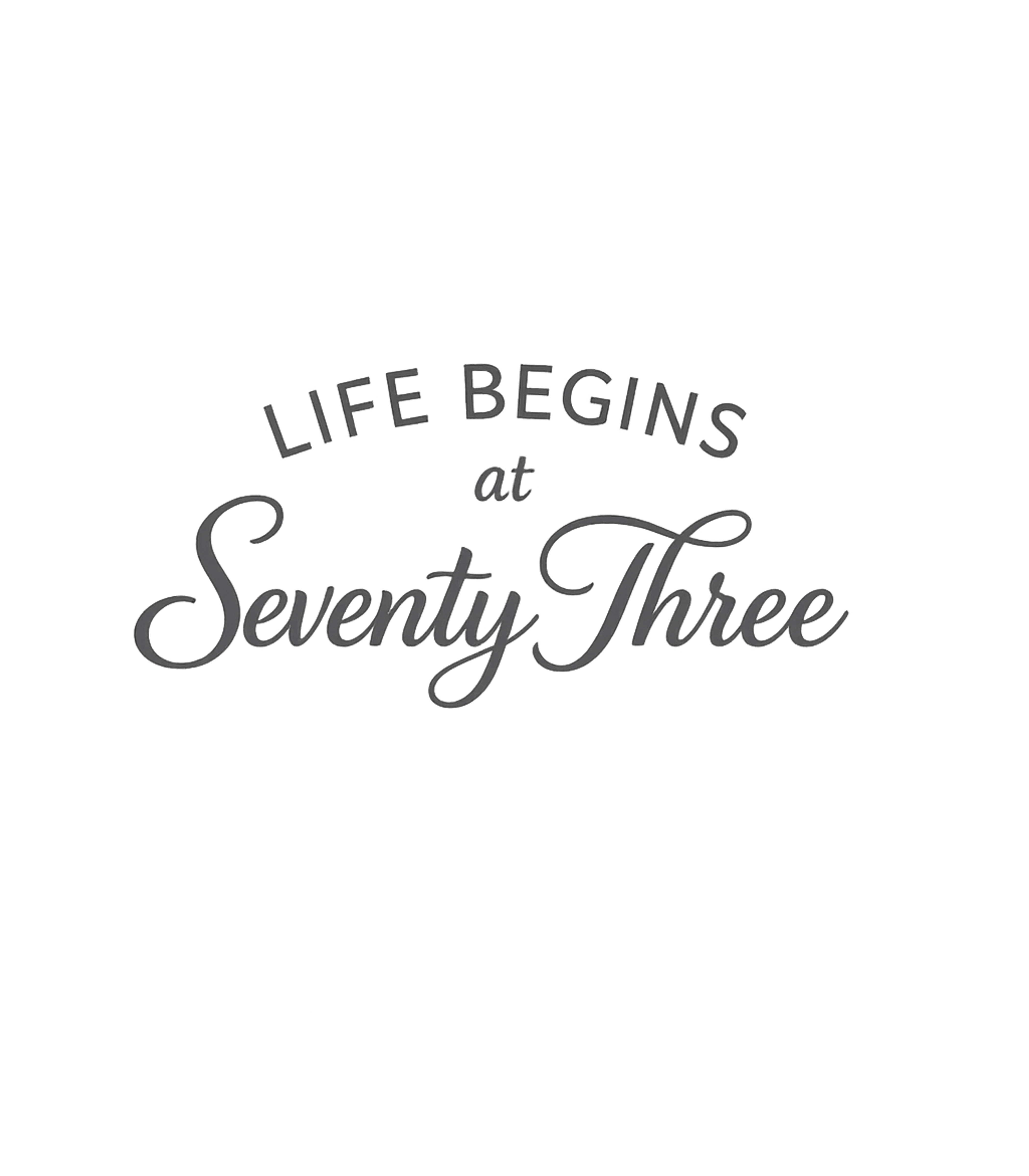 Life Begins at Seventy Three Birthdays Premium T-Shirt featuring Celebrate turning 73 with this charming t-shirt, featuring a – designed by Geoff Brown @ SunFrog Life Begins at Seventy Three Birthdays Premium T-Shirt featuring Celebrate turning 73 with this charming t-shirt, featuring a – designed by Geoff Brown @ SunFrog