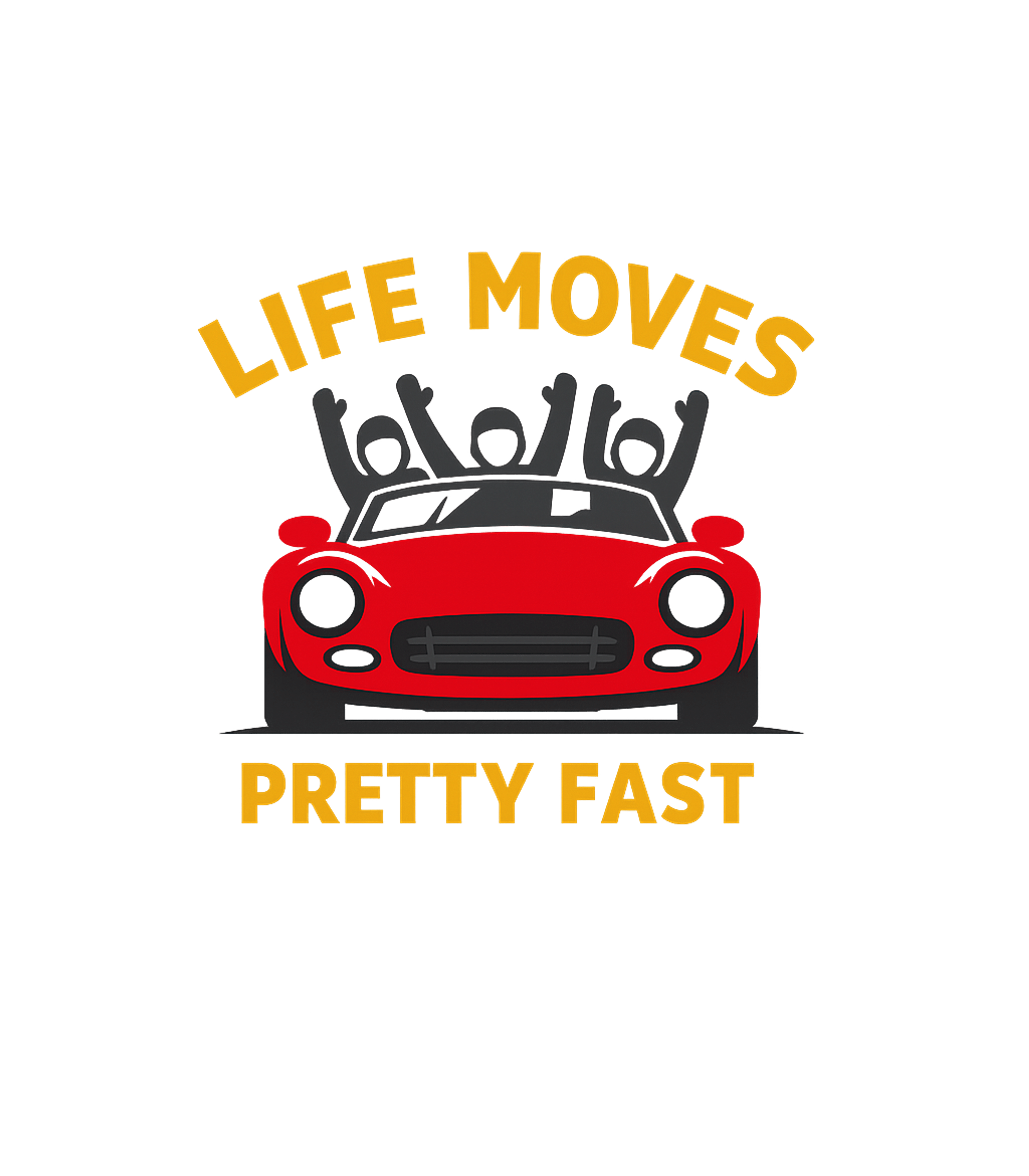 Life Moves Fast Car Cars Crewneck Sweatshirt featuring This fun graphic tee features a classic red convertible with – designed by Geoff Brown @ SunFrog Life Moves Fast Car Cars Crewneck Sweatshirt featuring This fun graphic tee features a classic red convertible with – designed by Geoff Brown @ SunFrog