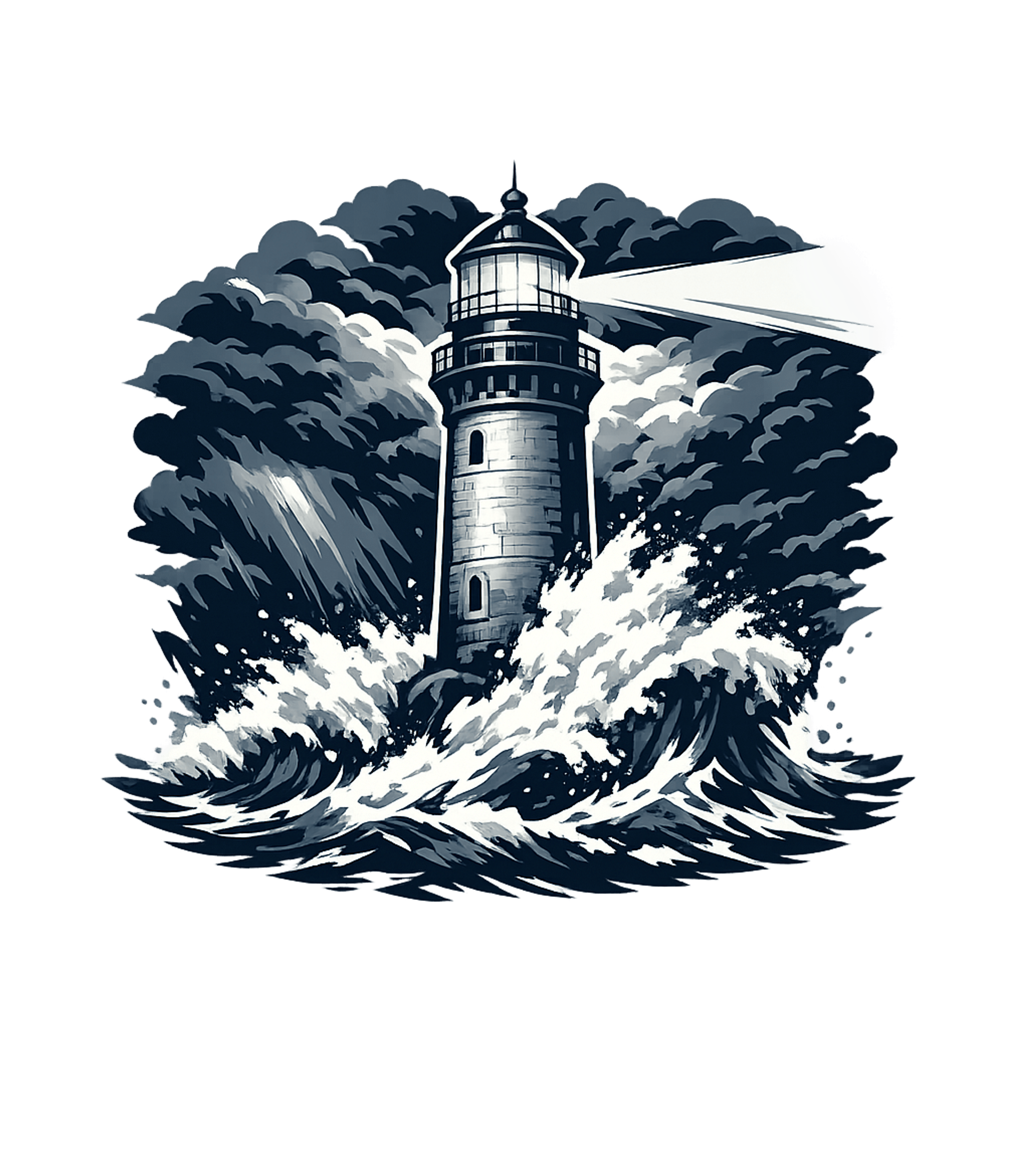 Lighthouse Ocean Storm Boating Crewneck Sweatshirt featuring Navigate the challenges of life with this dramatic lighthous – designed by Geoff Brown @ SunFrog Lighthouse Ocean Storm Boating Crewneck Sweatshirt featuring Navigate the challenges of life with this dramatic lighthous – designed by Geoff Brown @ SunFrog
