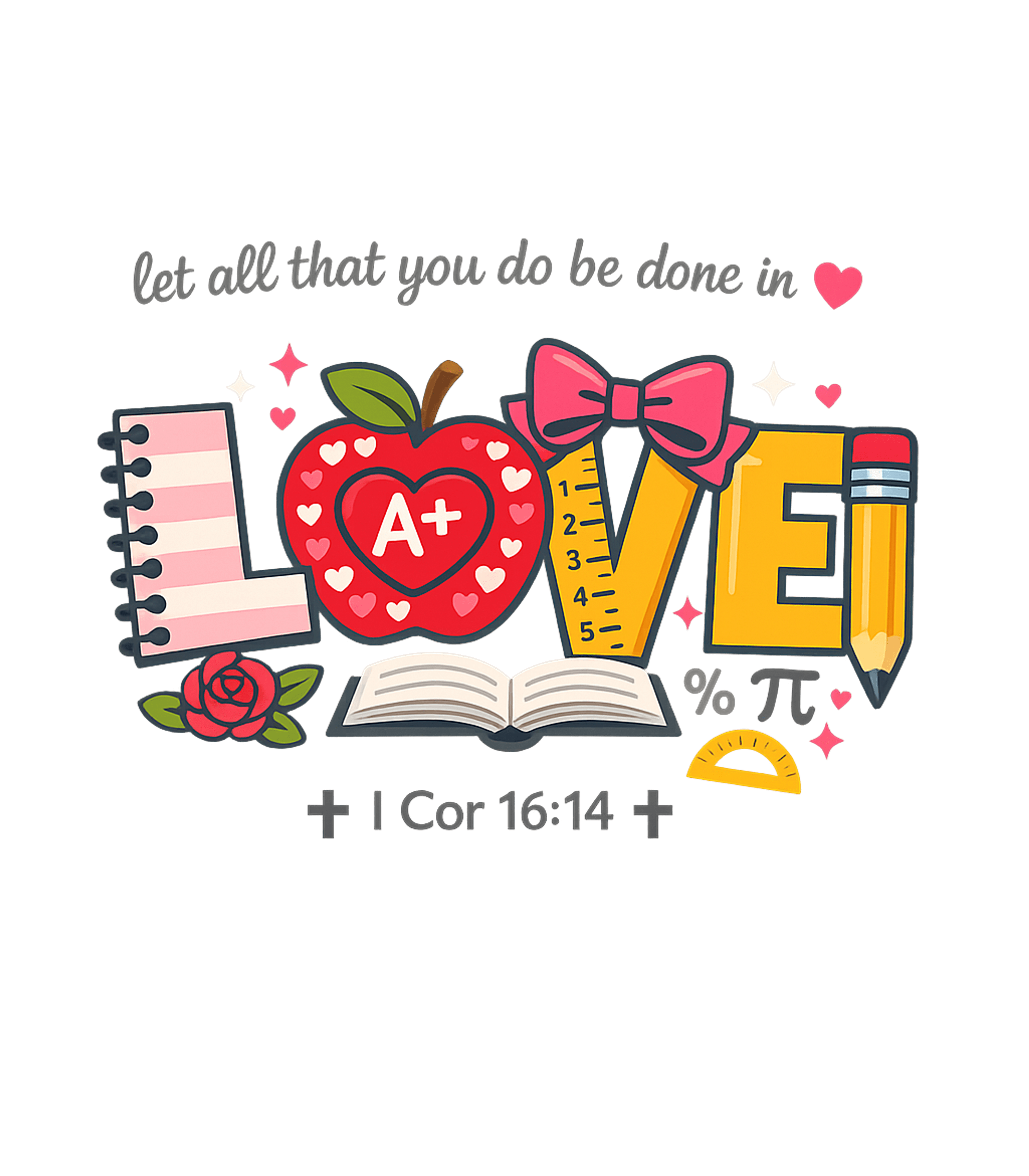 Love In Teaching Bible Verses Premium T-Shirt featuring This vibrant graphic combines educational symbols with a hea – designed by Geoff Brown @ SunFrog Love In Teaching Bible Verses Premium T-Shirt featuring This vibrant graphic combines educational symbols with a hea – designed by Geoff Brown @ SunFrog