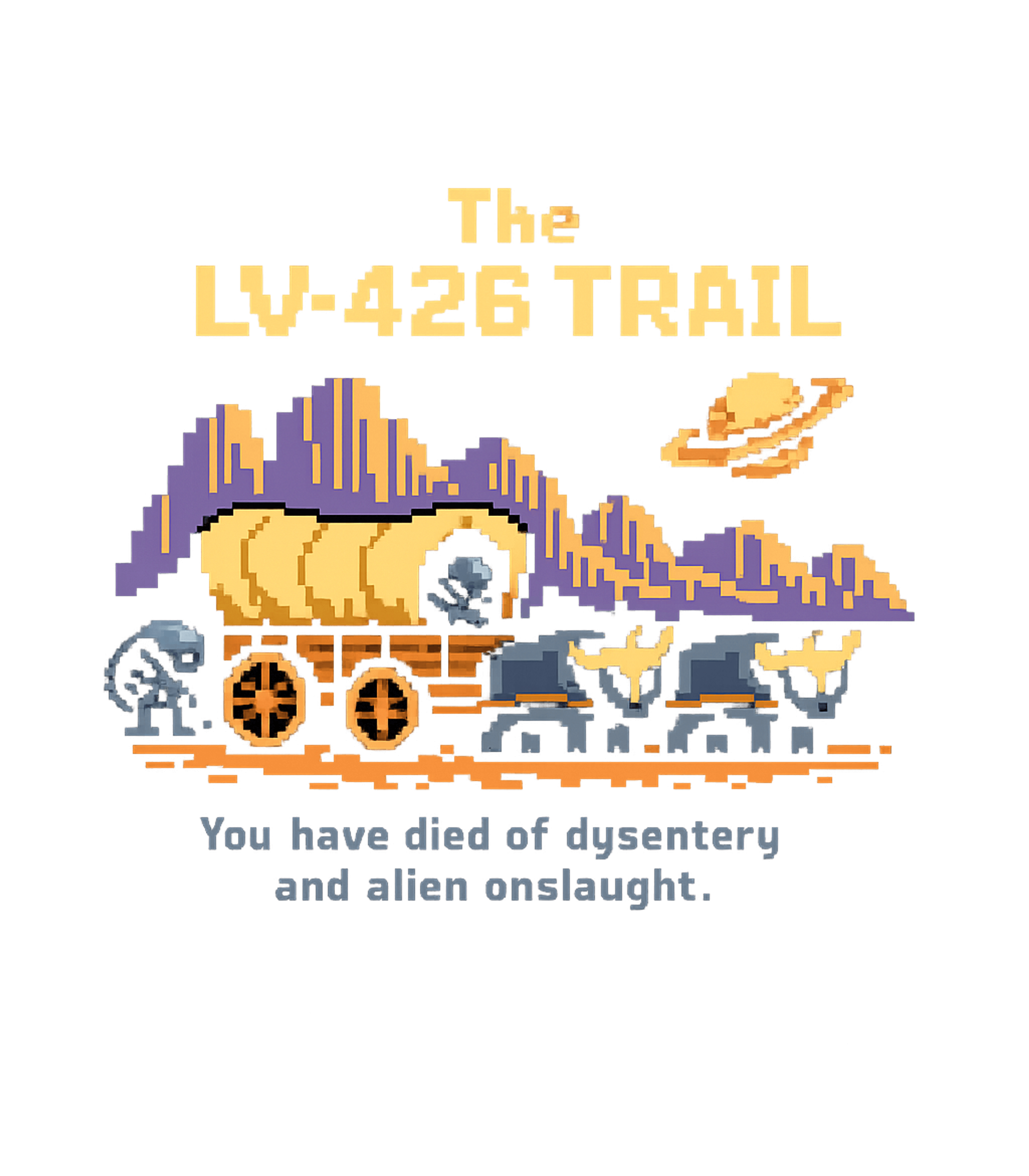 LV-426 Trail Parody Meme Humor Crewneck Sweatshirt featuring Embrace the ultimate frontier challenge with this pixel-art – designed by Geoff Brown @ SunFrog LV-426 Trail Parody Meme Humor Crewneck Sweatshirt featuring Embrace the ultimate frontier challenge with this pixel-art – designed by Geoff Brown @ SunFrog