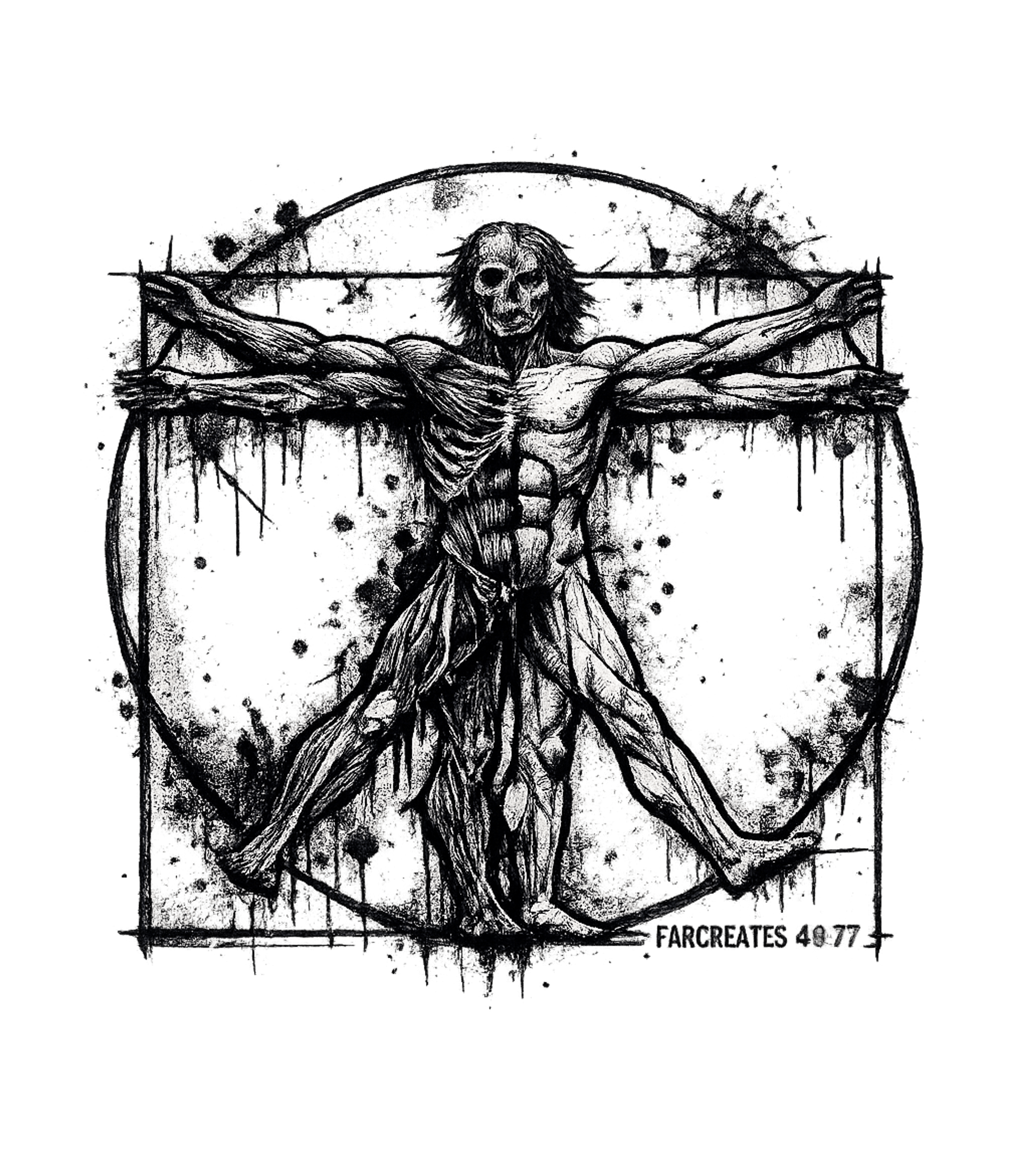 Macabre Vitruvian Man halloween Tank Top featuring Embrace the macabre with this striking t-shirt featuring a s – designed by Geoff Brown @ SunFrog Macabre Vitruvian Man halloween Tank Top featuring Embrace the macabre with this striking t-shirt featuring a s – designed by Geoff Brown @ SunFrog