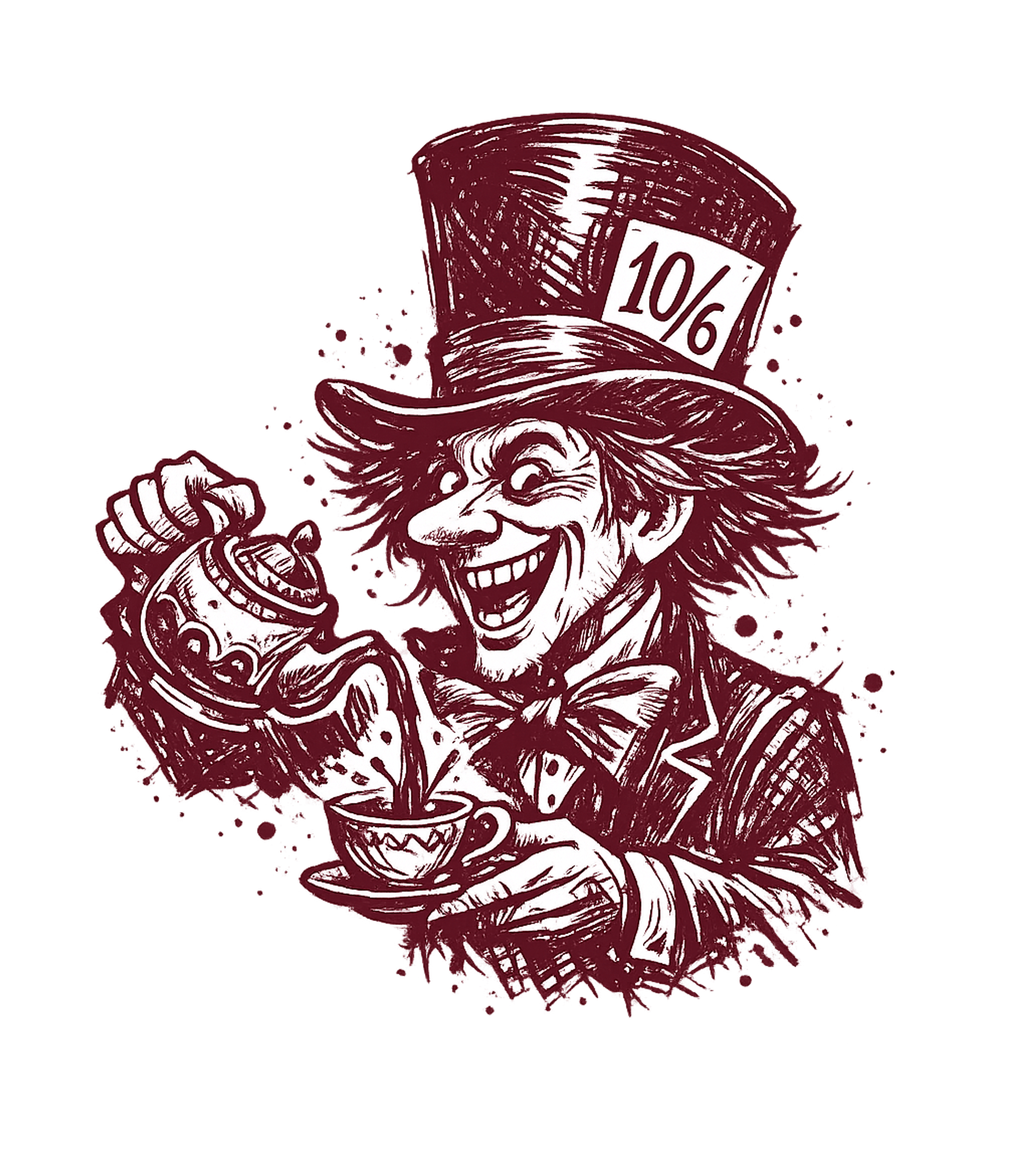 Mad Hatter Tea Party Meme Humor Premium T-Shirt featuring Embrace the whimsical madness with this gritty depiction of – designed by Geoff Brown @ SunFrog Mad Hatter Tea Party Meme Humor Premium T-Shirt featuring Embrace the whimsical madness with this gritty depiction of – designed by Geoff Brown @ SunFrog