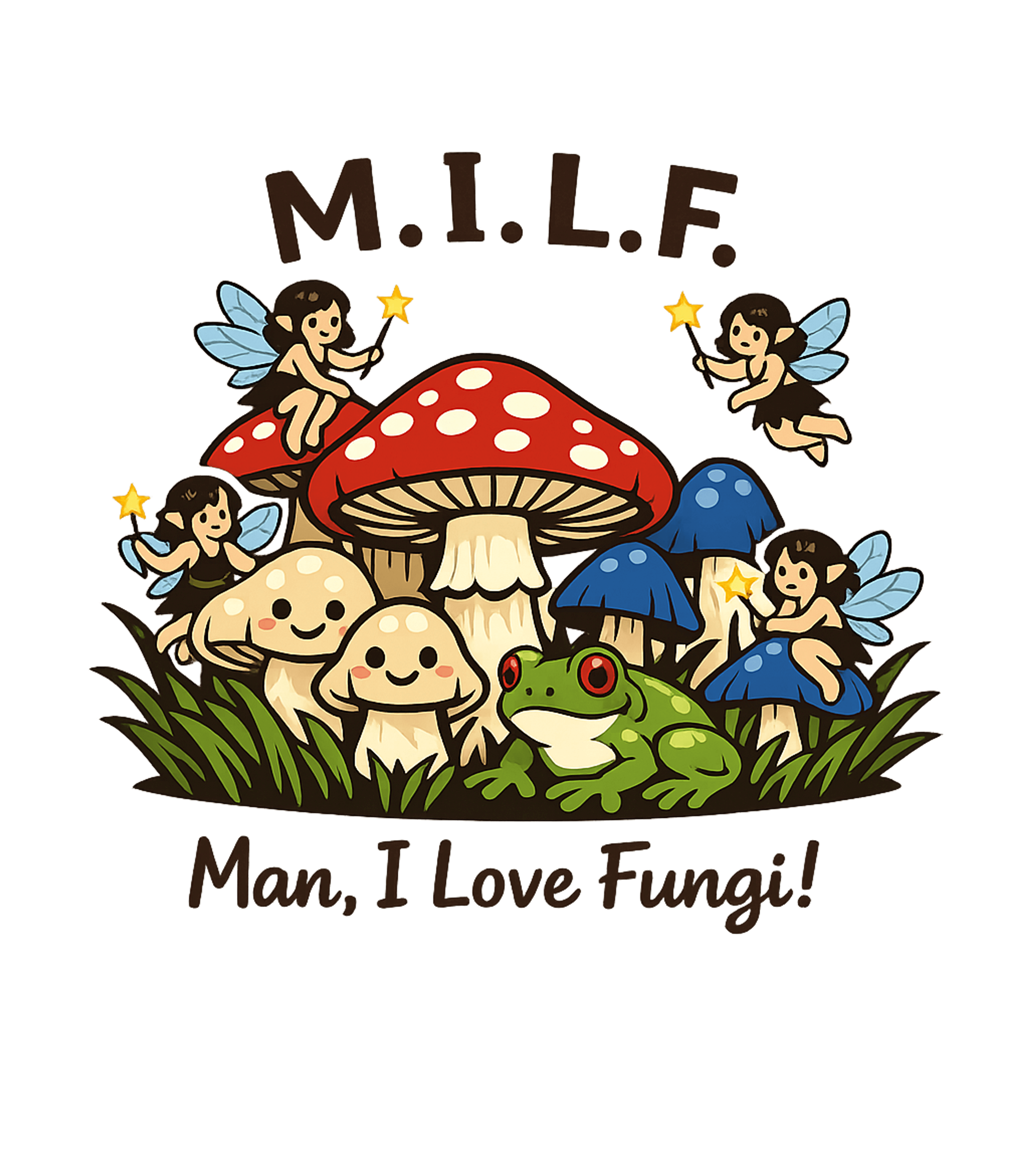 Man I Love Fungi Meme Humor Crewneck Sweatshirt featuring Celebrate your love for nature with this whimsical design fe – designed by Geoff Brown @ SunFrog Man I Love Fungi Meme Humor Crewneck Sweatshirt featuring Celebrate your love for nature with this whimsical design fe – designed by Geoff Brown @ SunFrog