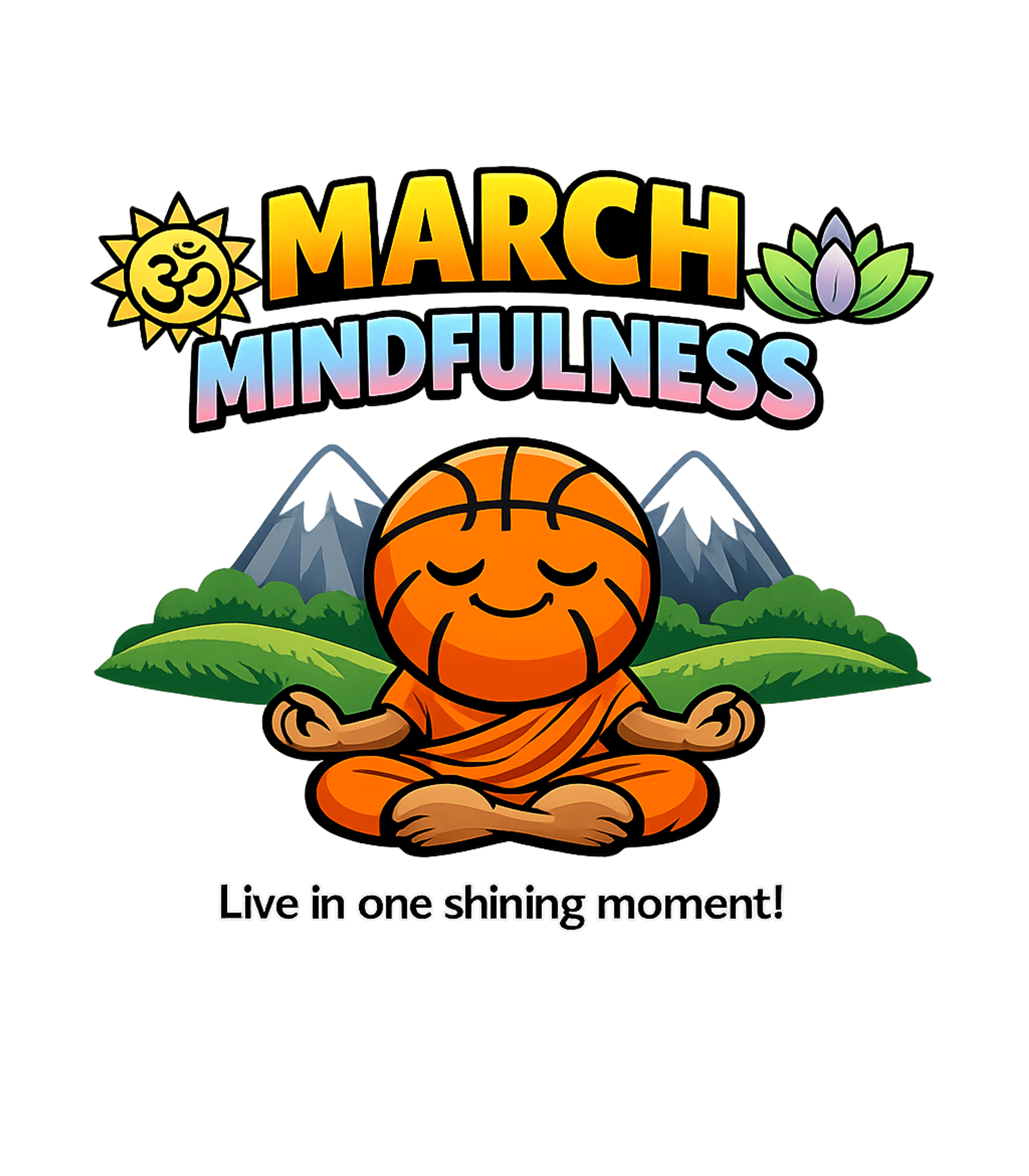 March Mindfulness Basketball Basketball Crewneck Sweatshirt featuring Embrace calm and focus with this unique design featuring a m – designed by Geoff Brown @ SunFrog March Mindfulness Basketball Basketball Crewneck Sweatshirt featuring Embrace calm and focus with this unique design featuring a m – designed by Geoff Brown @ SunFrog