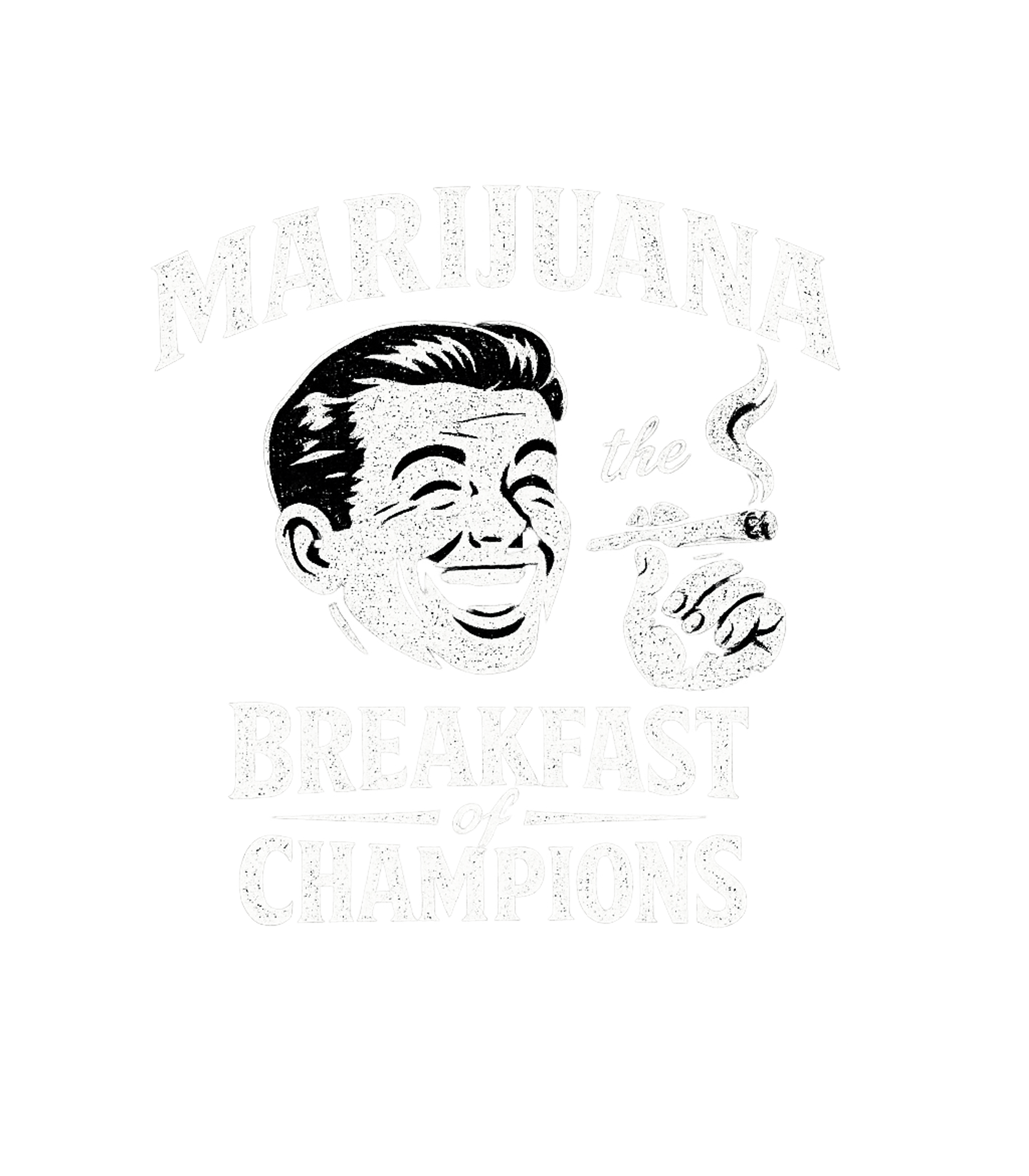 Marijuana Breakfast Champions Sarcasm Premium T-Shirt featuring This fun graphic features a smiling retro-style man enjoying – designed by Geoff Brown @ SunFrog Marijuana Breakfast Champions Sarcasm Premium T-Shirt featuring This fun graphic features a smiling retro-style man enjoying – designed by Geoff Brown @ SunFrog